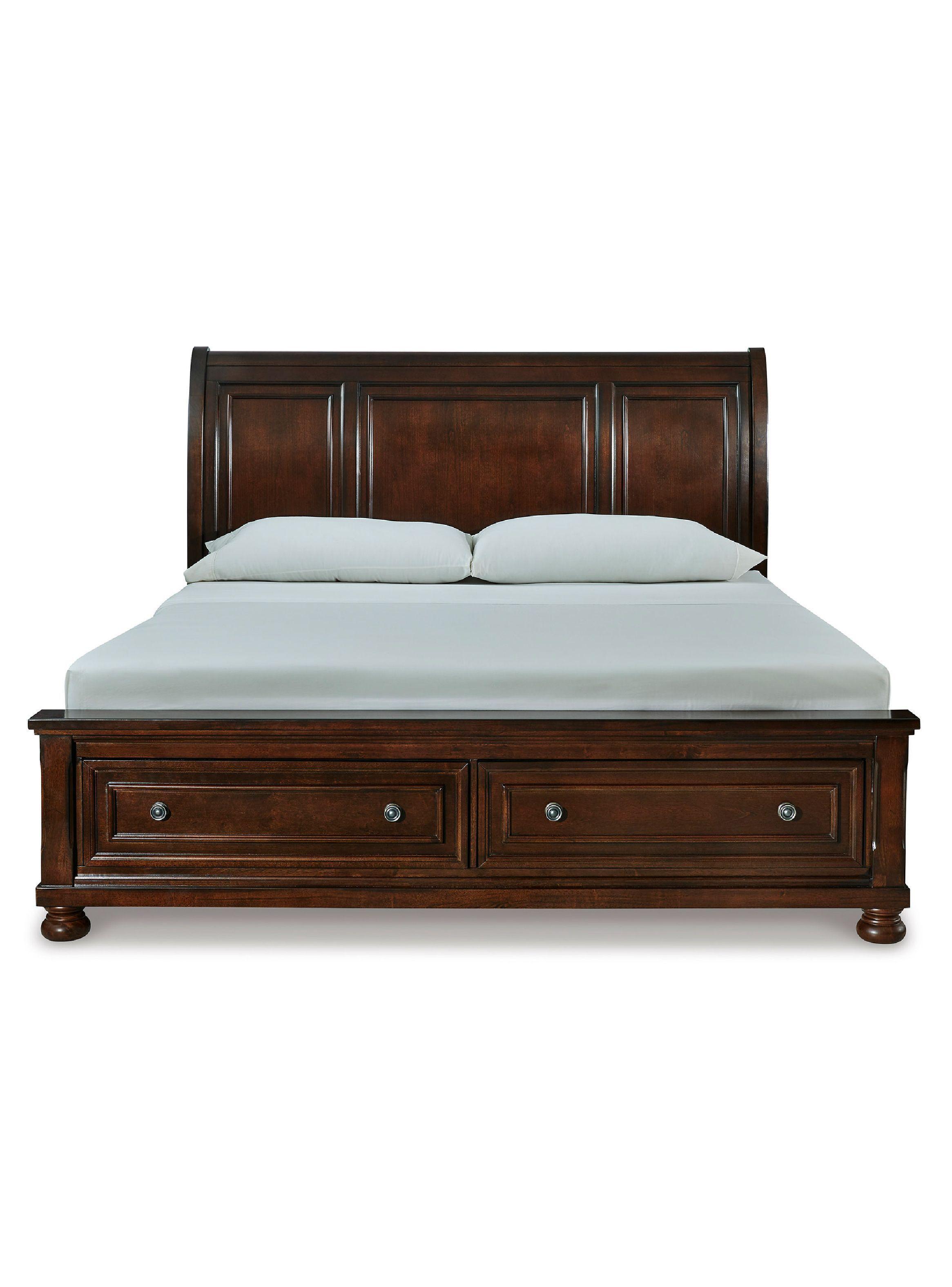 Cama 2 plazas Porter rustic brown-3