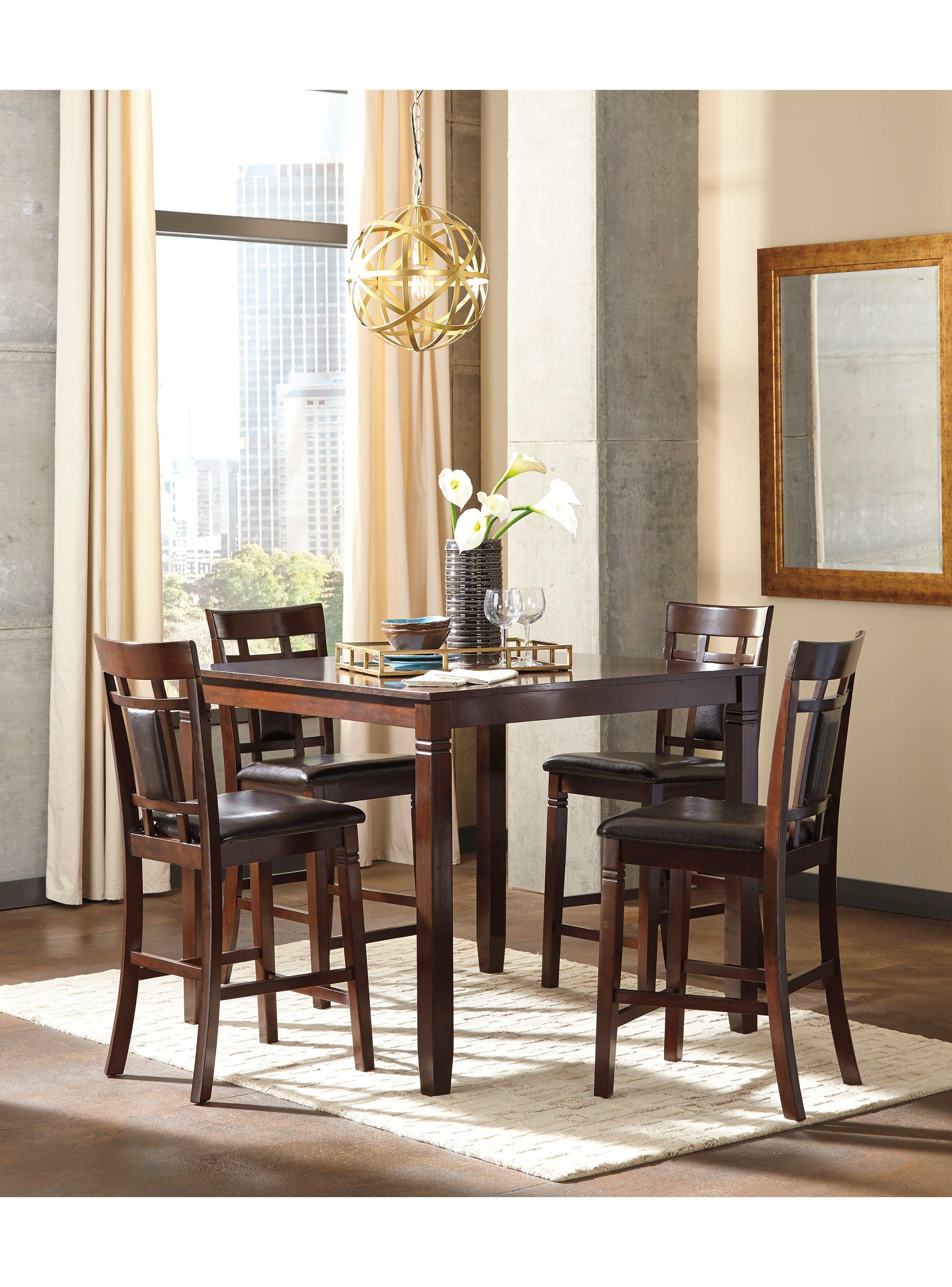 Juego comedor alto Bennox (set 5 piezas)-1