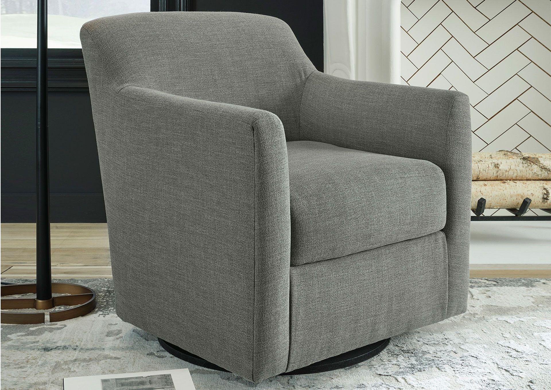 Poltrona giratoria  Bradney  gris -2