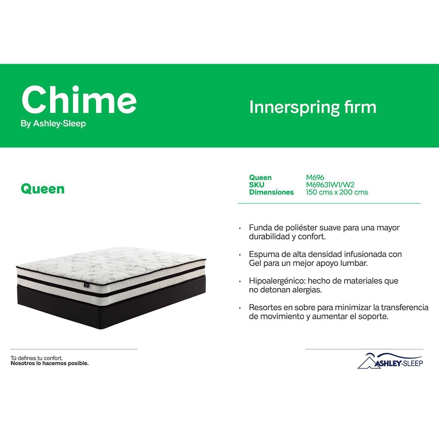 Colchón 2 plazas Híbrido Serie 10 Chime-4