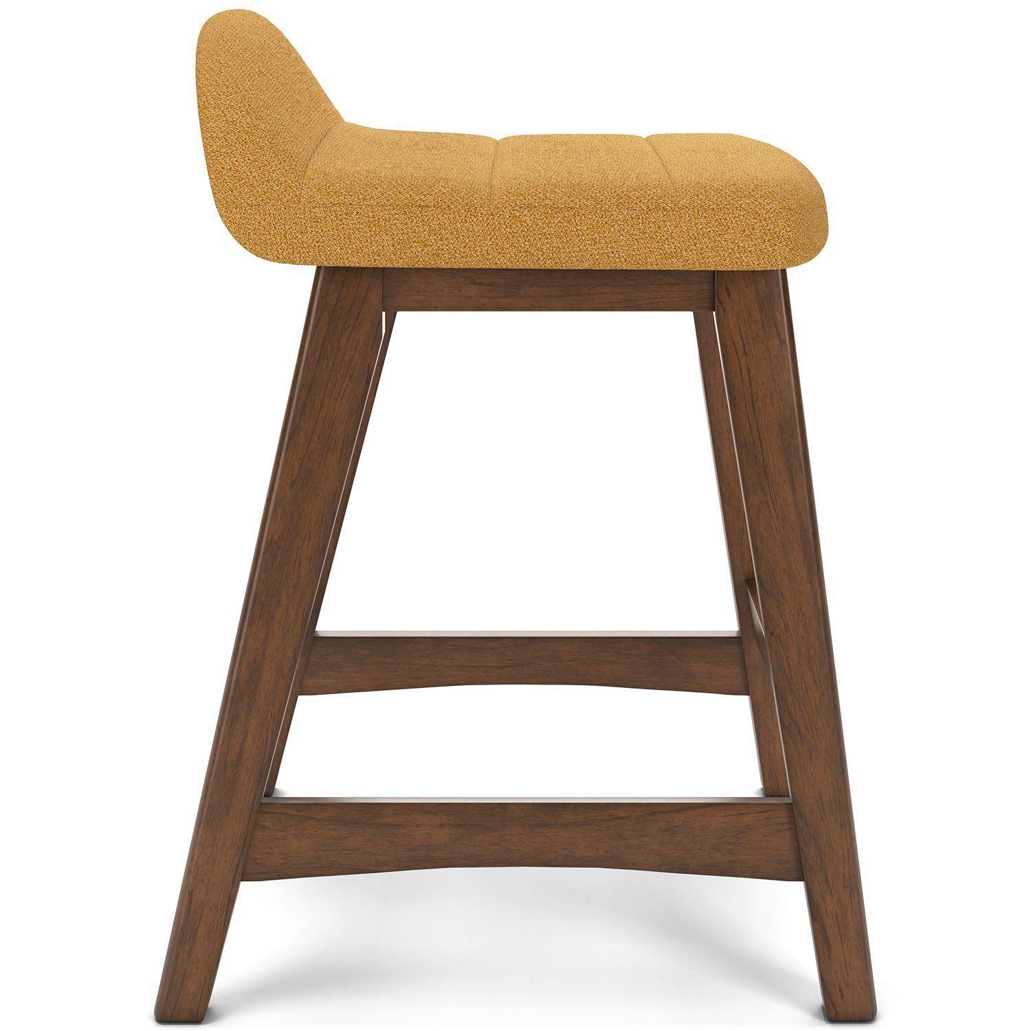 Par de taburetes bar Lyncott mustard-4