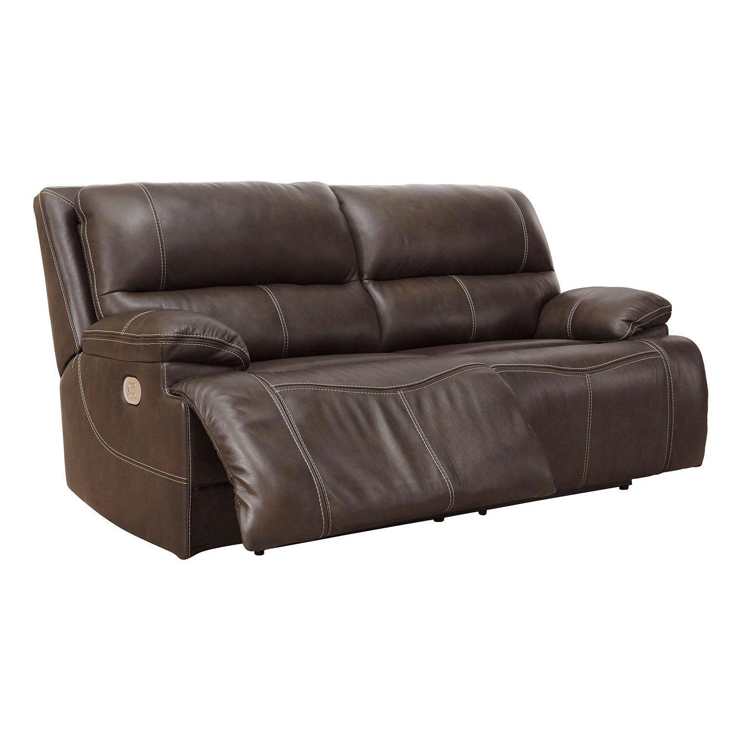 Sofá cuero reclinable 2 cuerpos Ricmen con USB-2