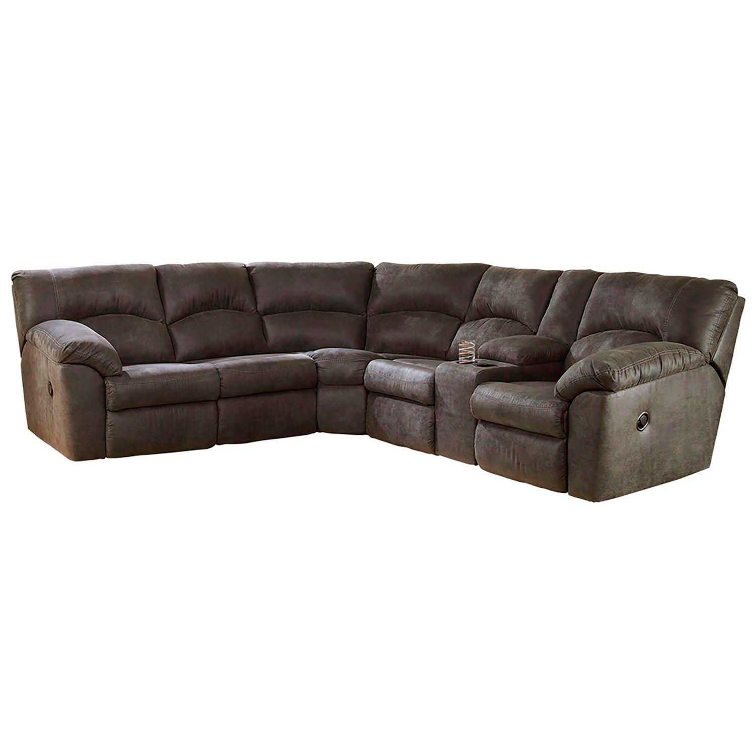 Seccional reclinable Tambo pewter 2 piezas-0