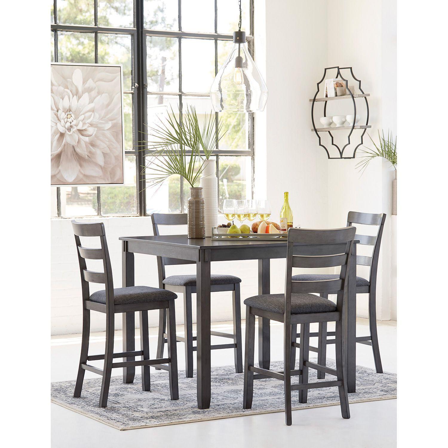 Juego comedor alto Bridson (set 5 piezas)-1