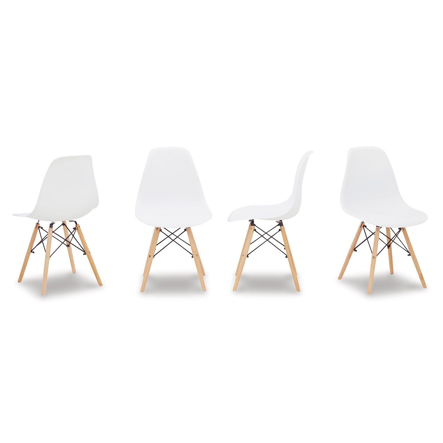 Pack 4 sillas comedor Jaspeni white-2