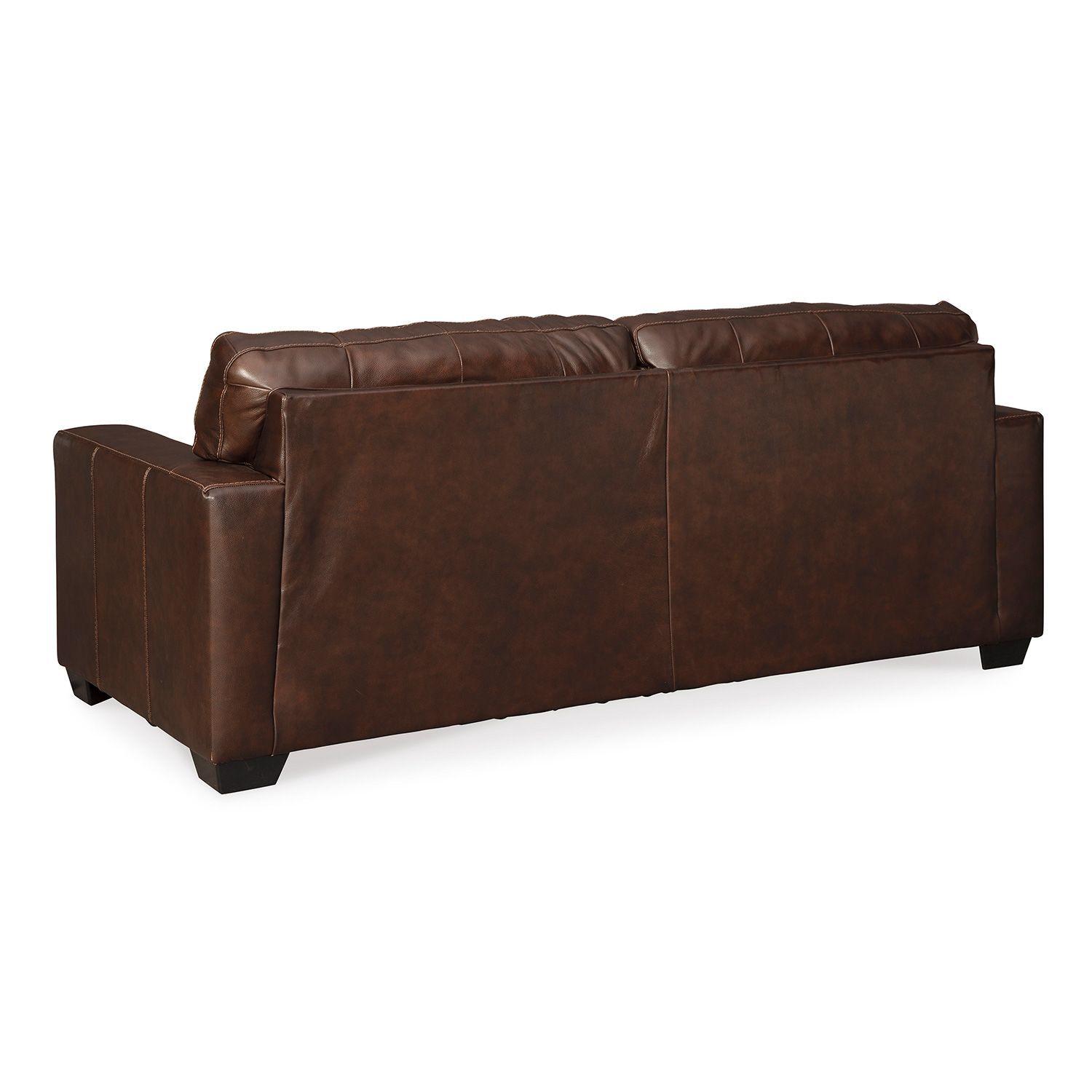 Sofá cama cuero Morelos 2 plazas chocolate-3