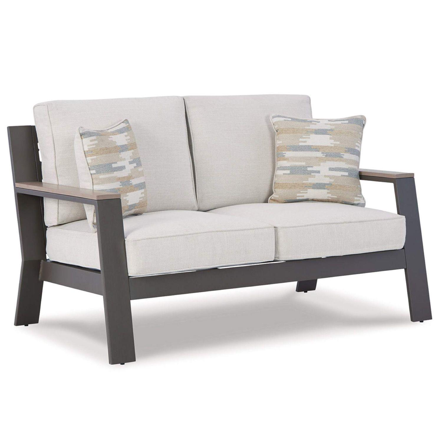 Sofá 2 cuerpos terraza Tropicava taupe/white-0