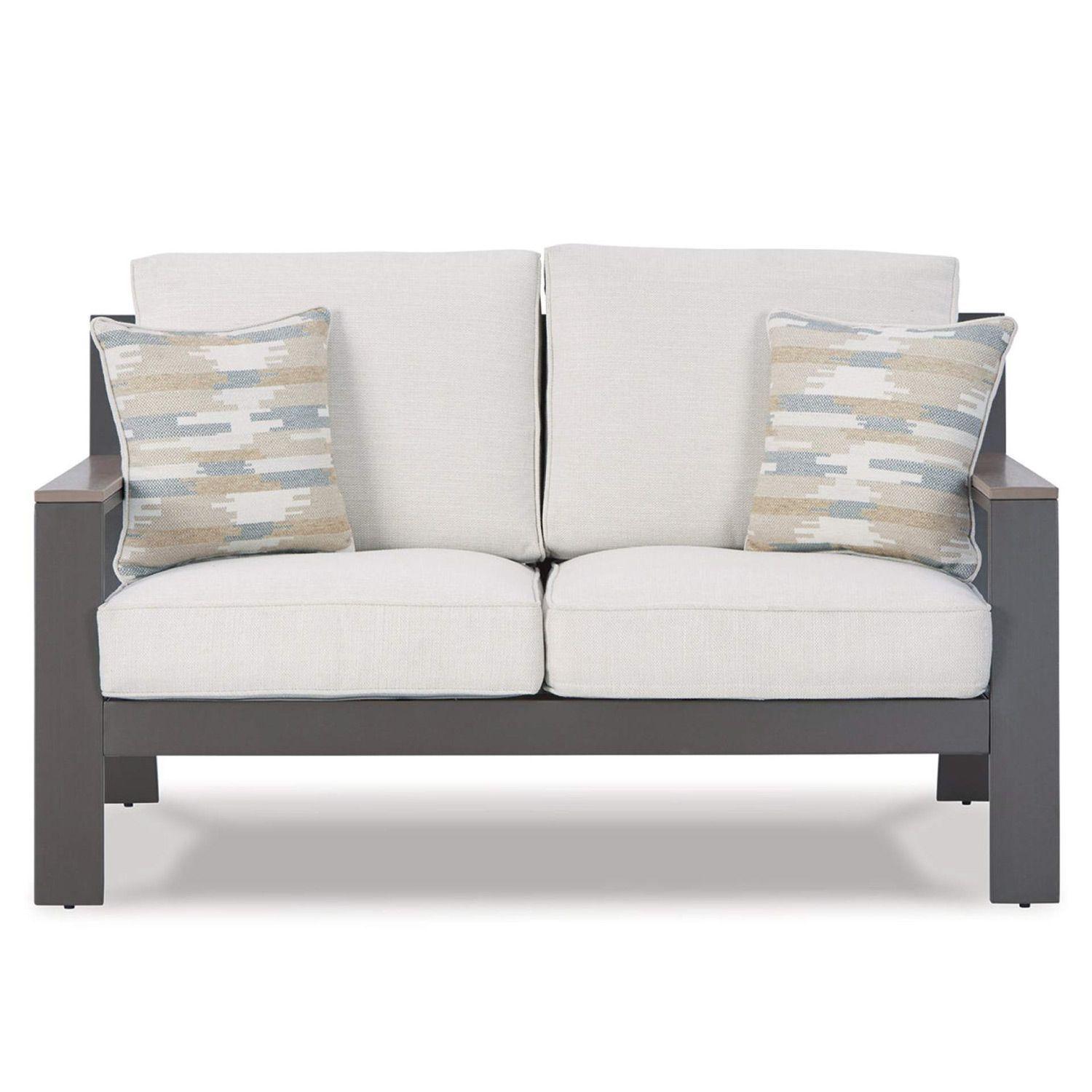 Sofá 2 cuerpos terraza Tropicava taupe/white-2
