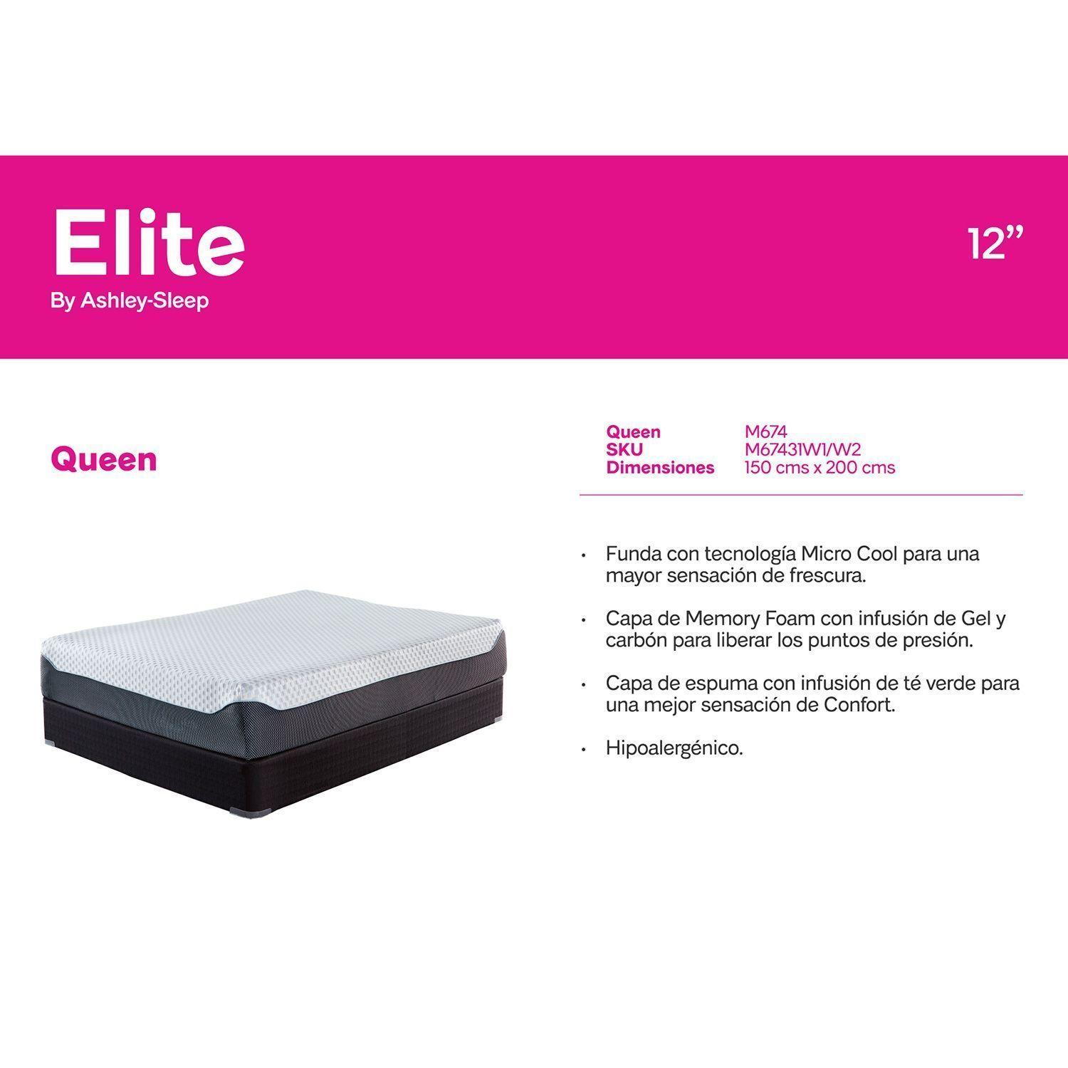 Colchón 2 plazas Memory Foam Serie 12 Elite-3