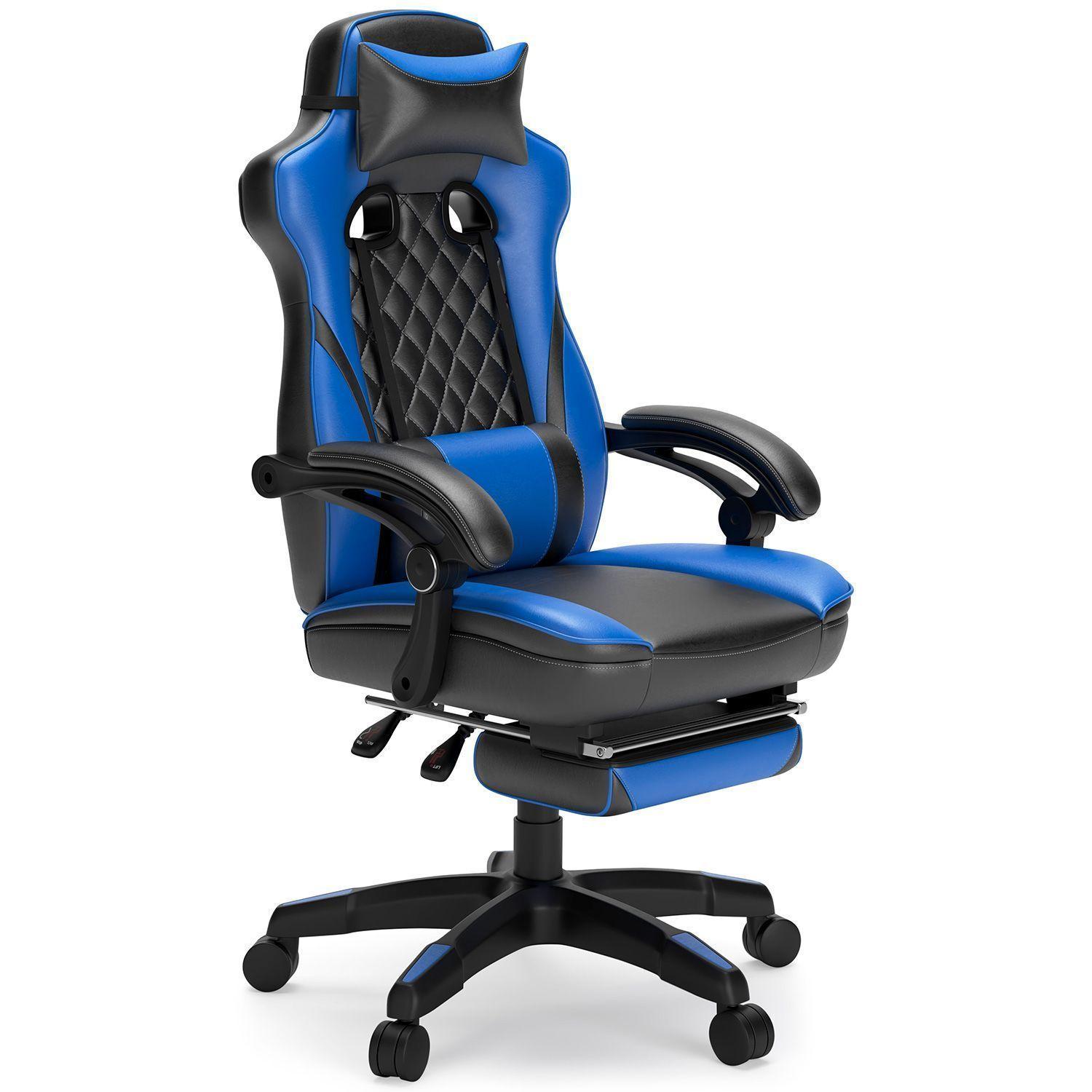 Silla de escritorio Lynxtyn blue/black-0