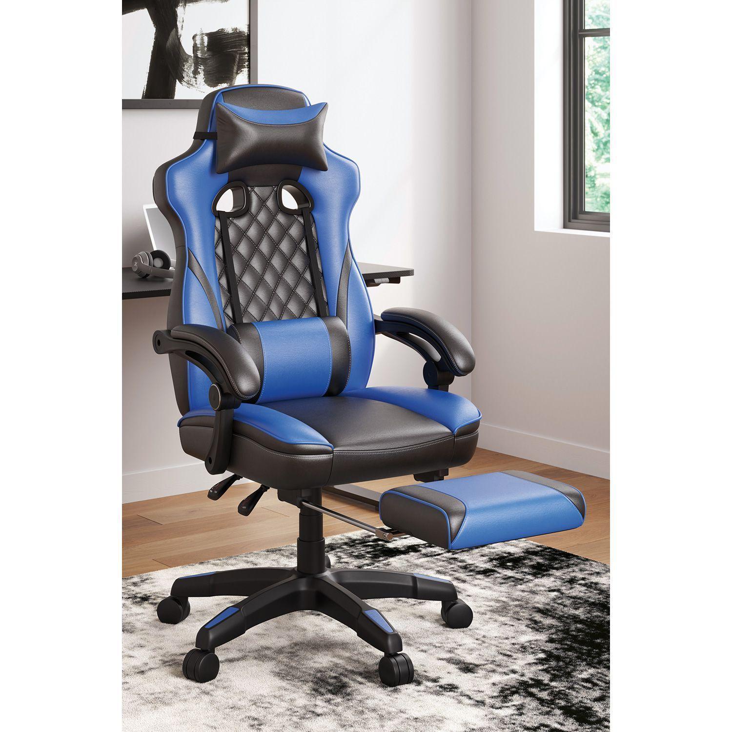 Silla de escritorio Lynxtyn blue/black-1