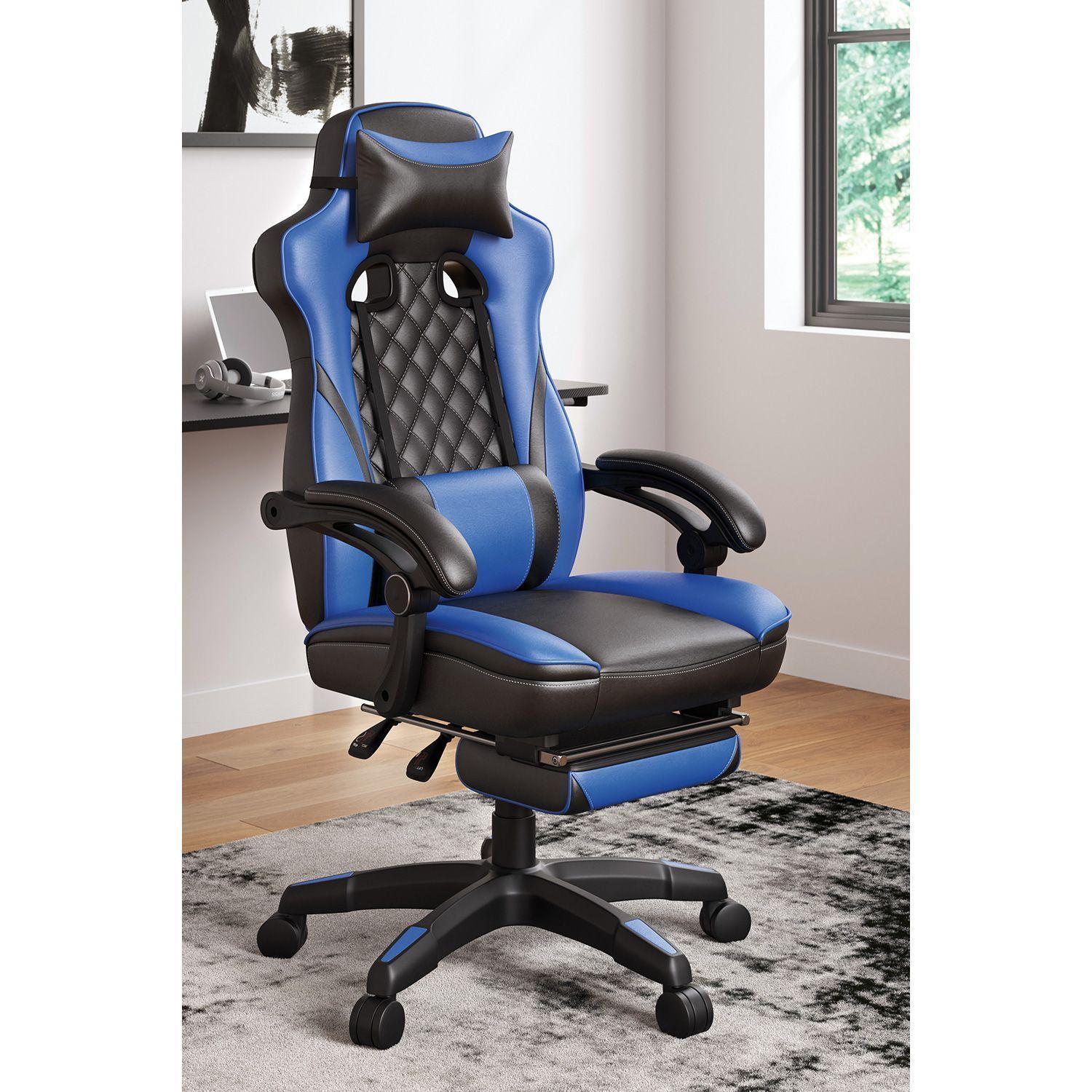 Silla de escritorio Lynxtyn blue/black-2