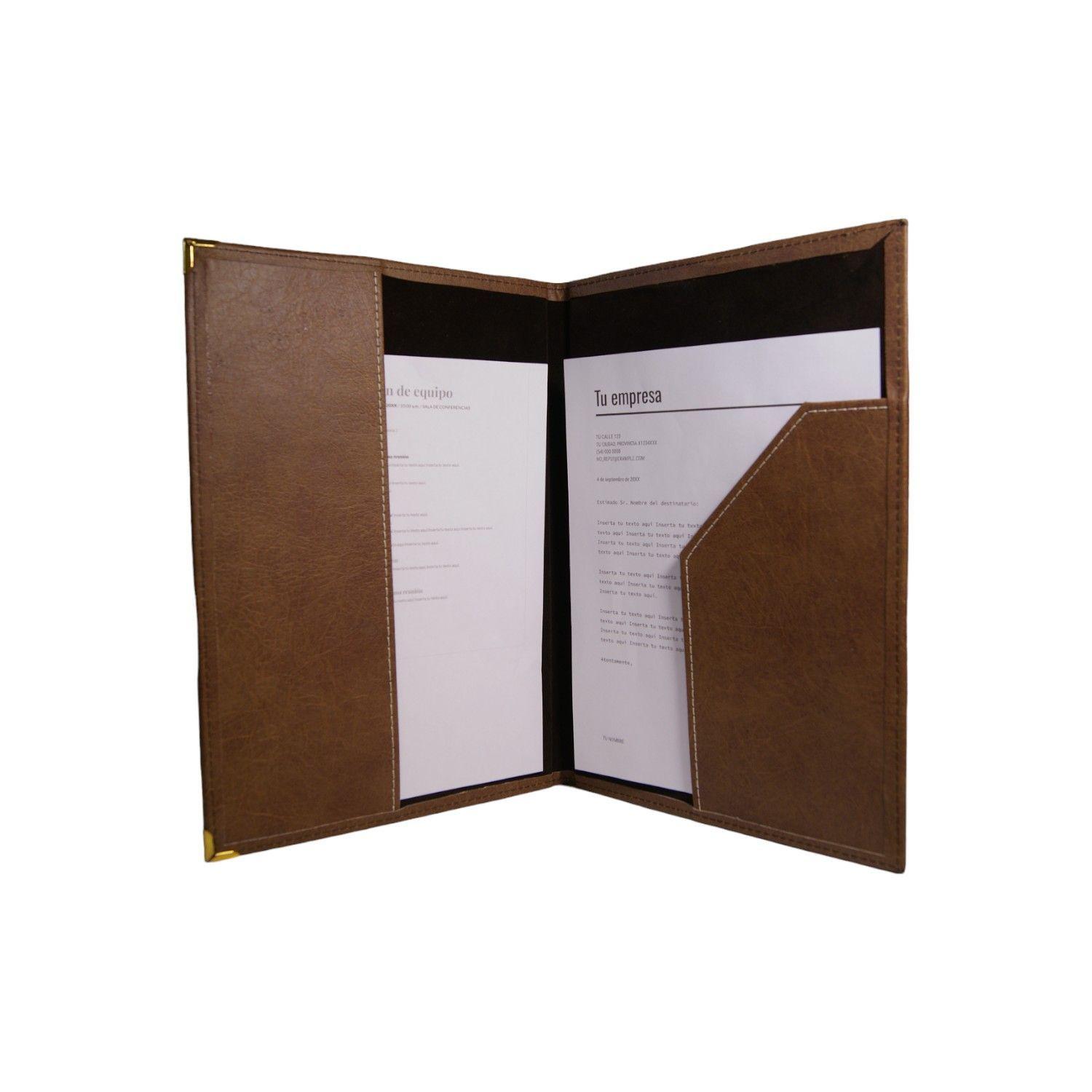 Carpeta de ecocuero tamaño oficio-0