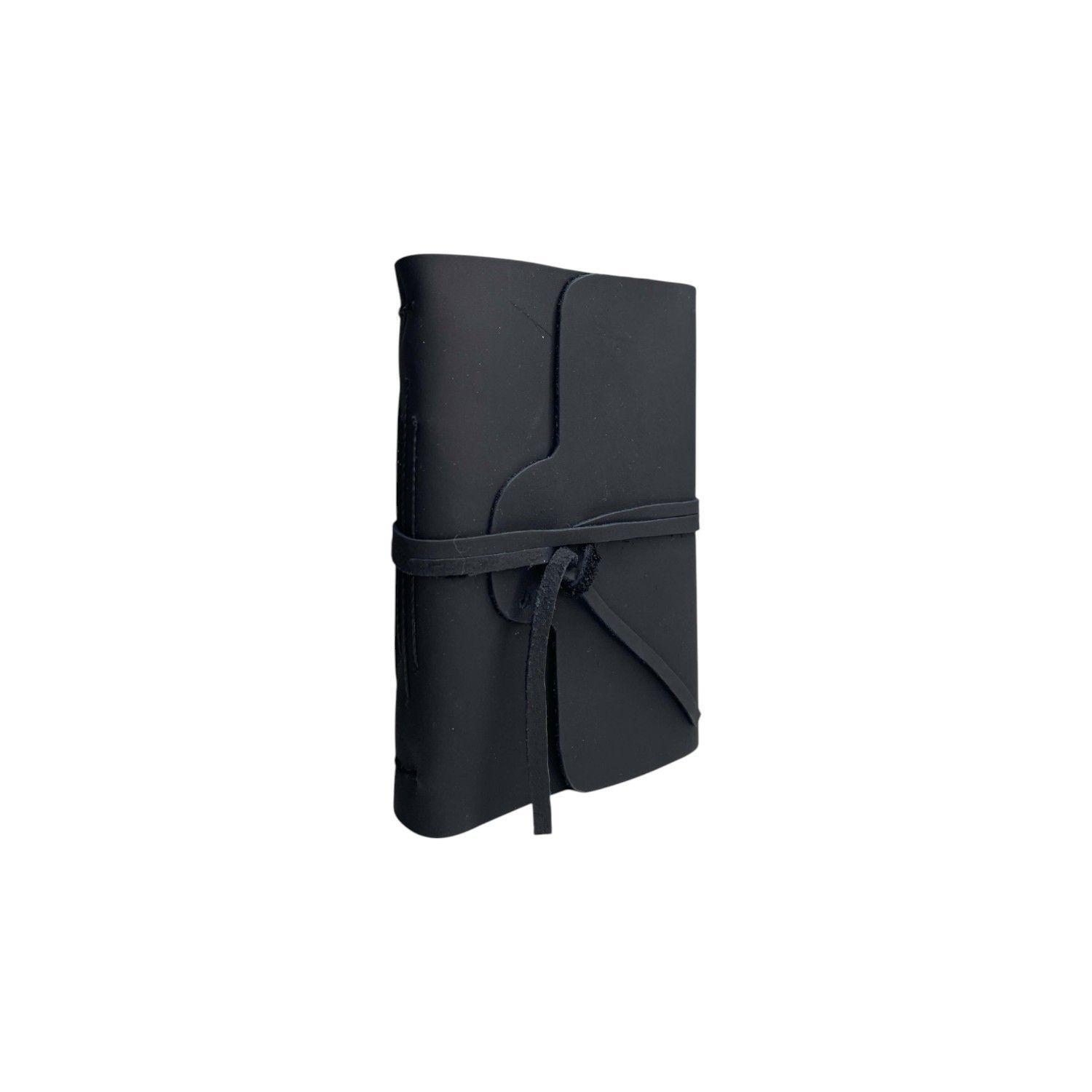 Libreta de cuero Futalefu negra-1