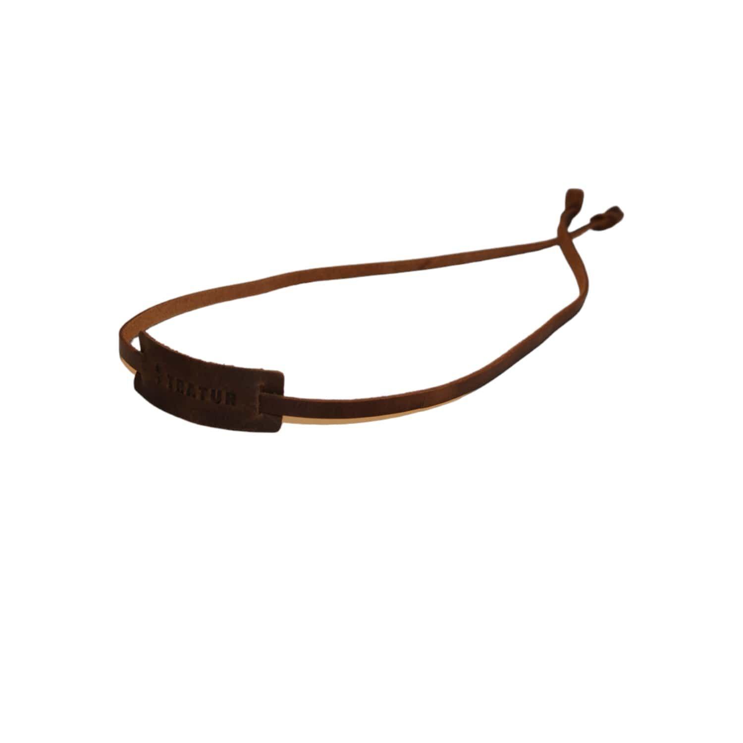 Strap de lentes de cuero cafe-2