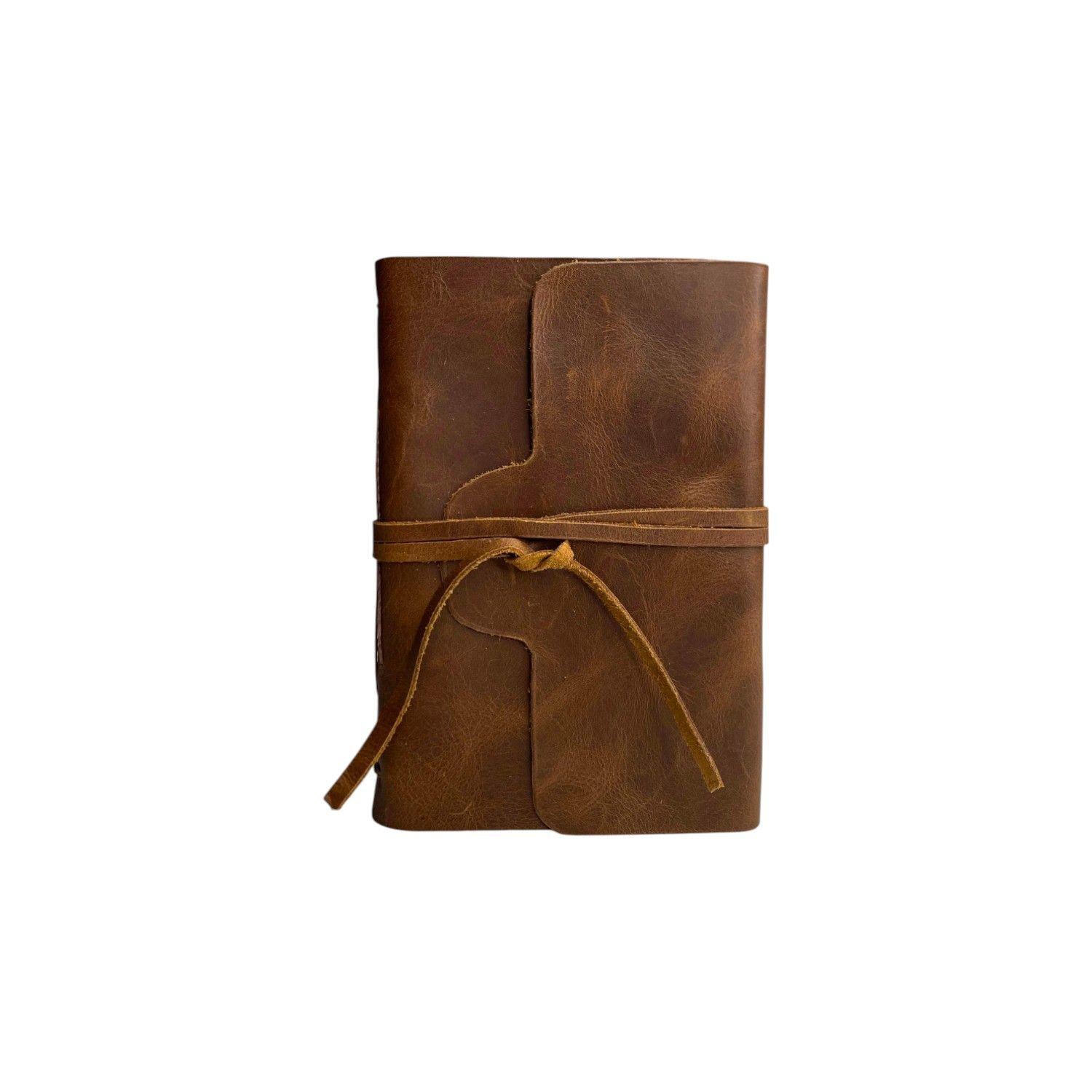 Libreta de cuero Futalefu cafe-0
