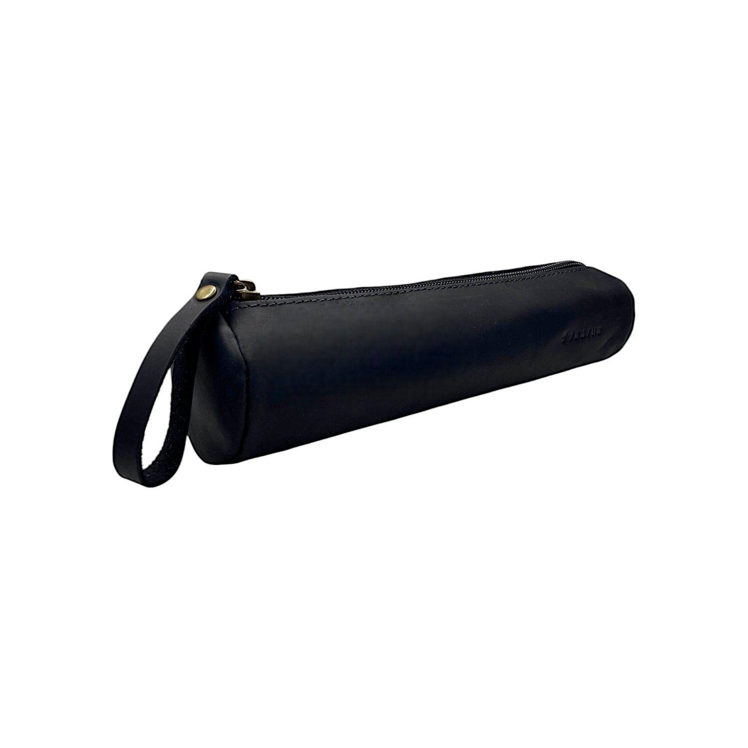 Estuche de cuero Negro Tratur-0