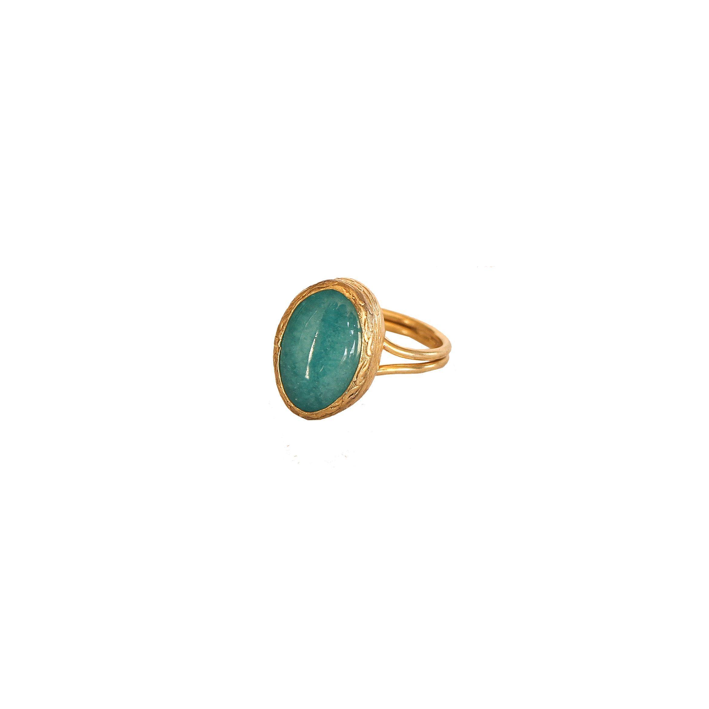 Anillo ajustable turco crisocola M-0