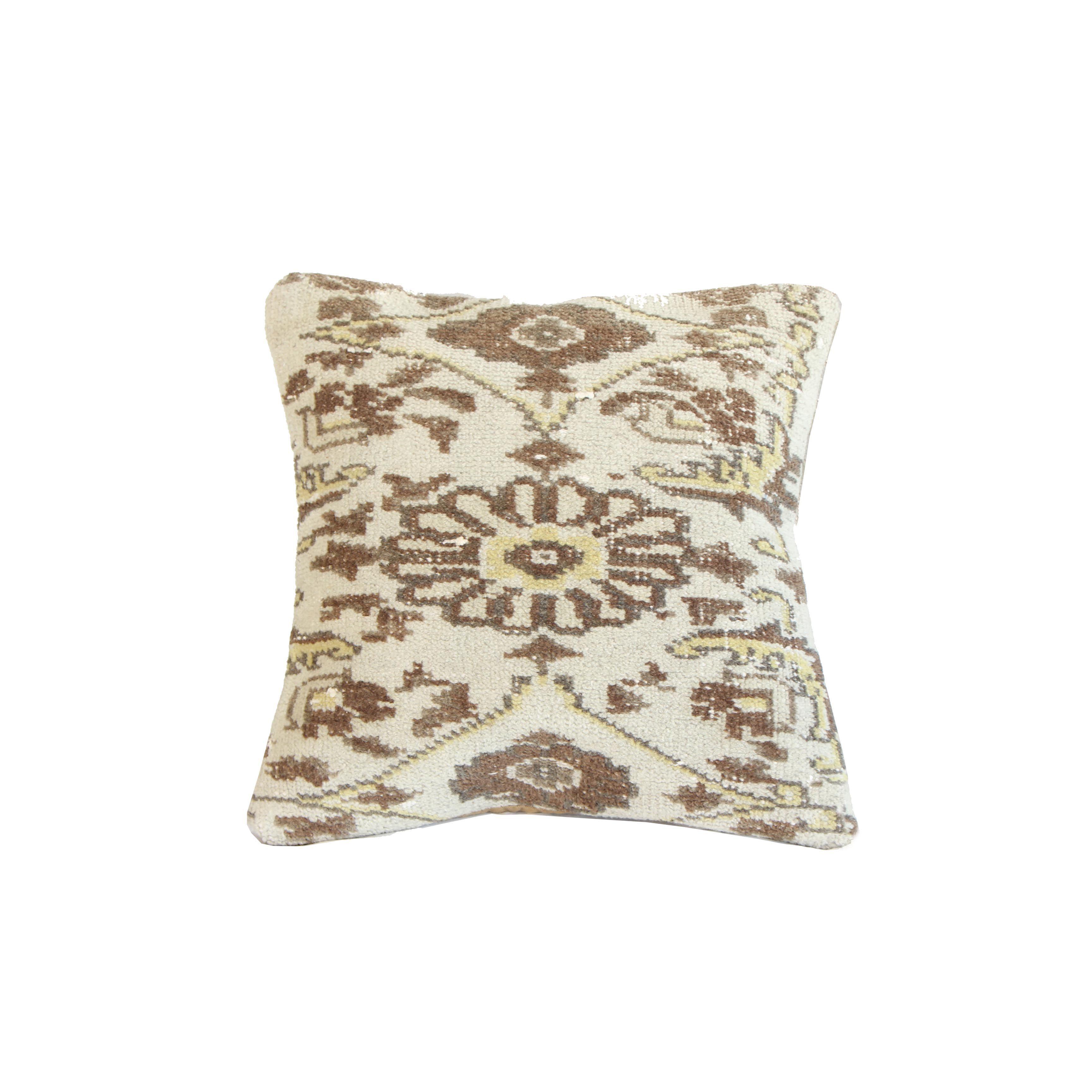 Cojín de alfombra vintage beige-0