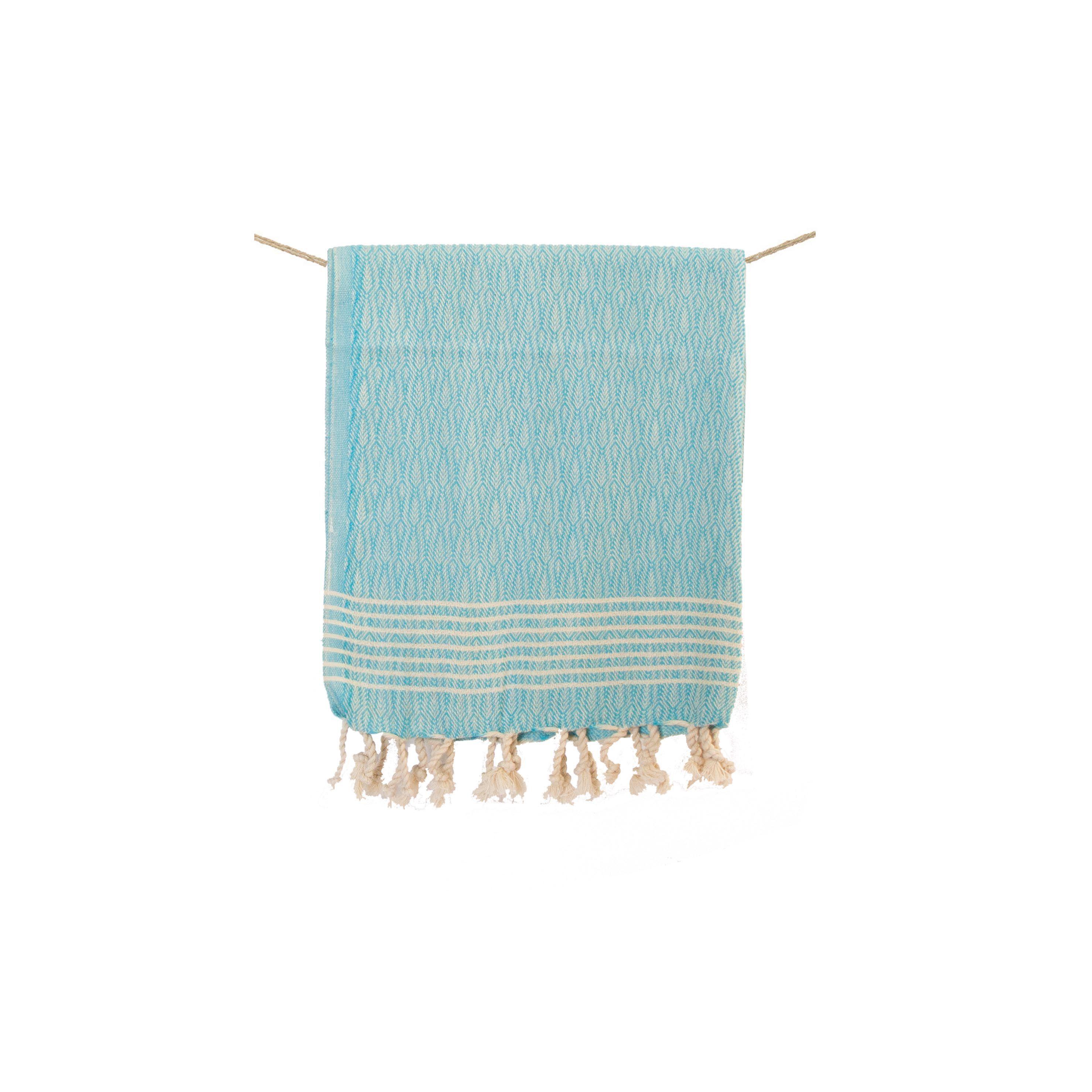 Toalla Turca S Espiga Turquesa 100 x 55 cms-1