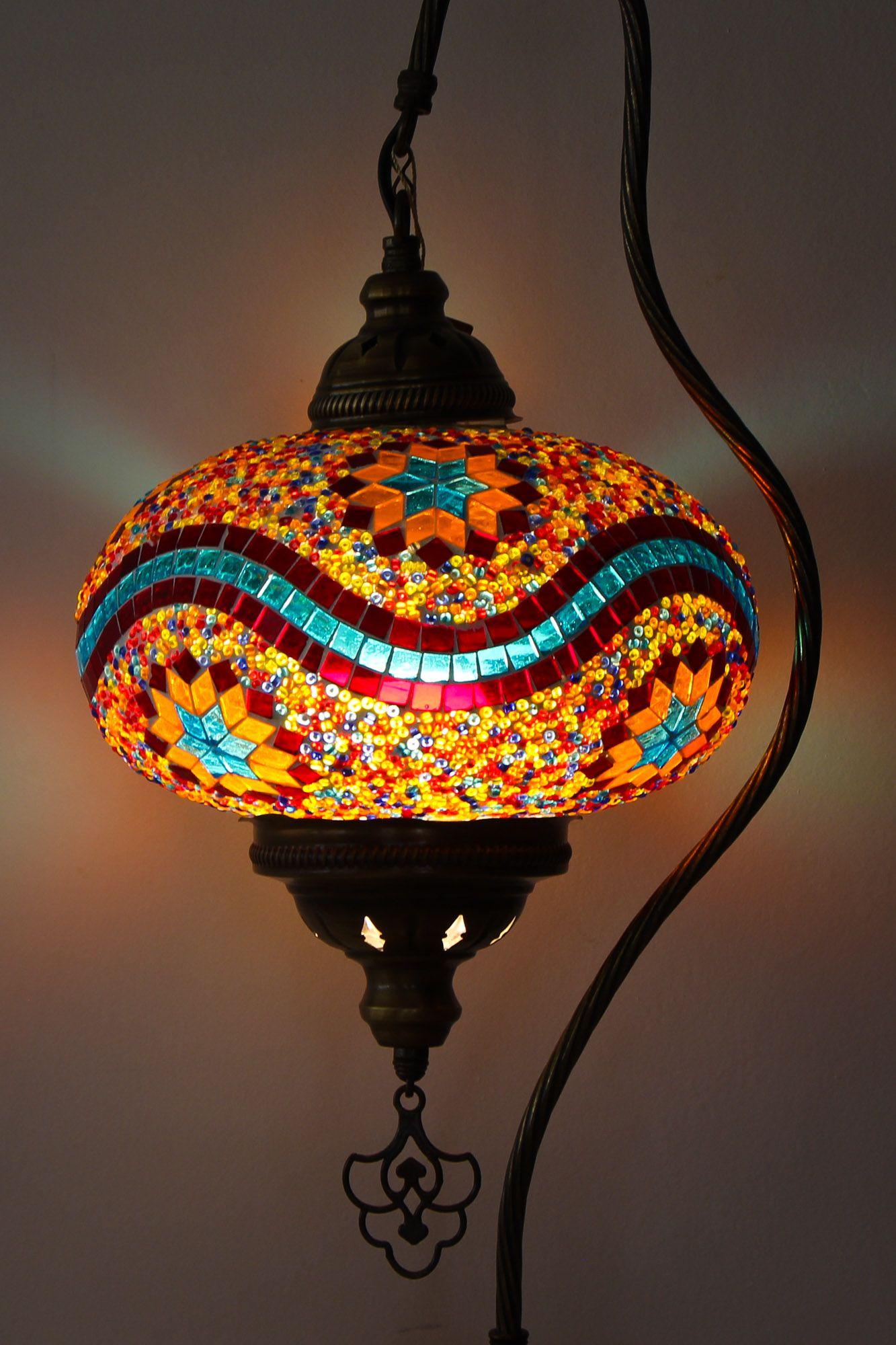 Lámpara turca cisne XL Galata mix + ampolleta-2