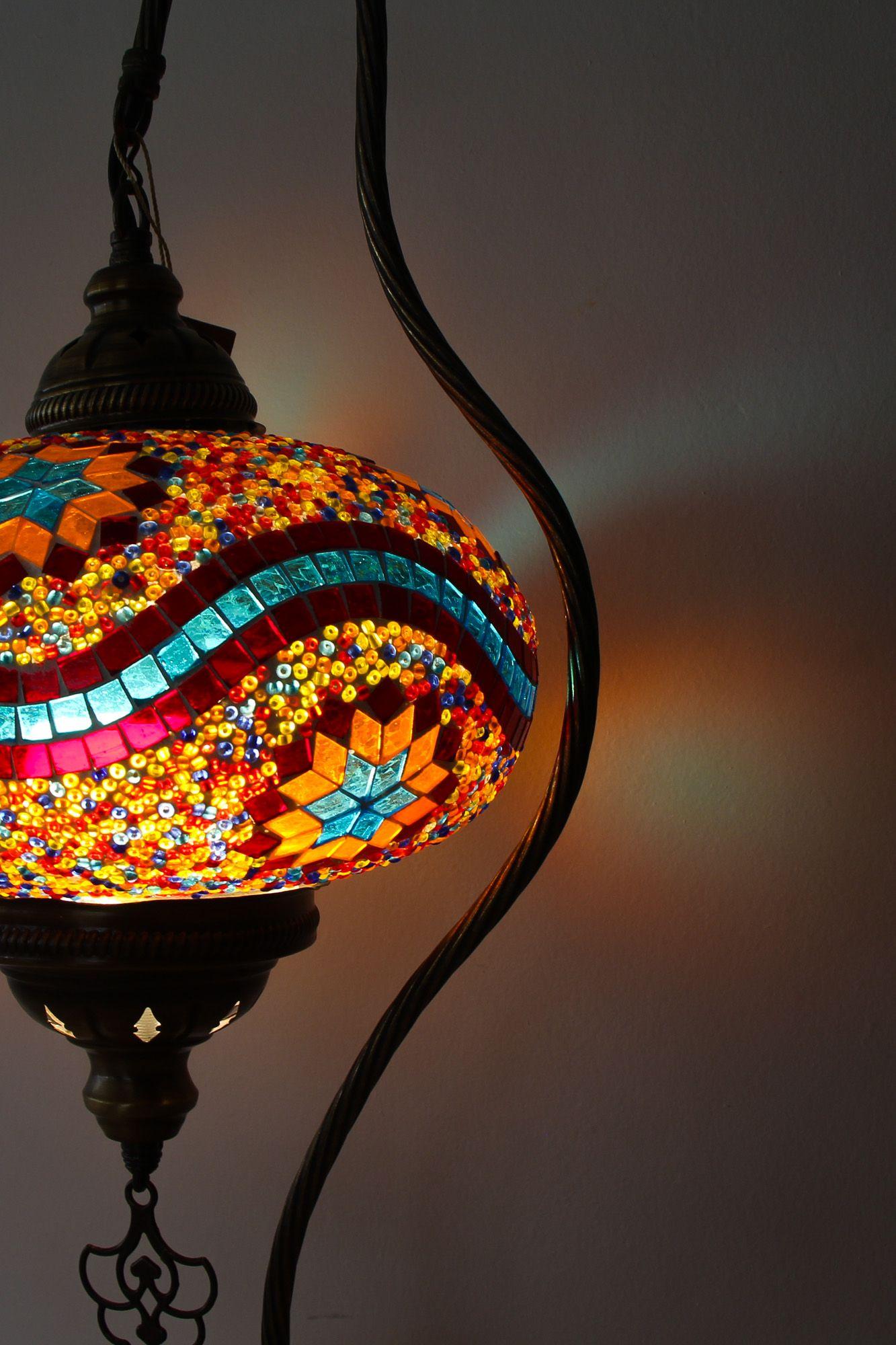 Lámpara turca cisne XL Galata mix + ampolleta-3