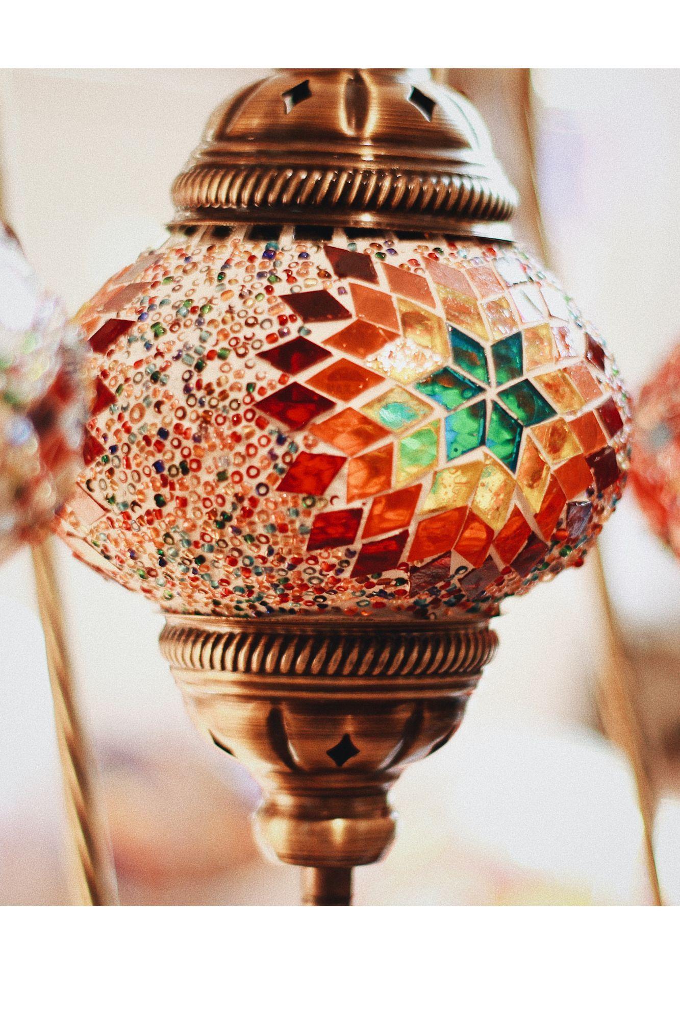 Lámpara turca cisne S hajima multicolor-2