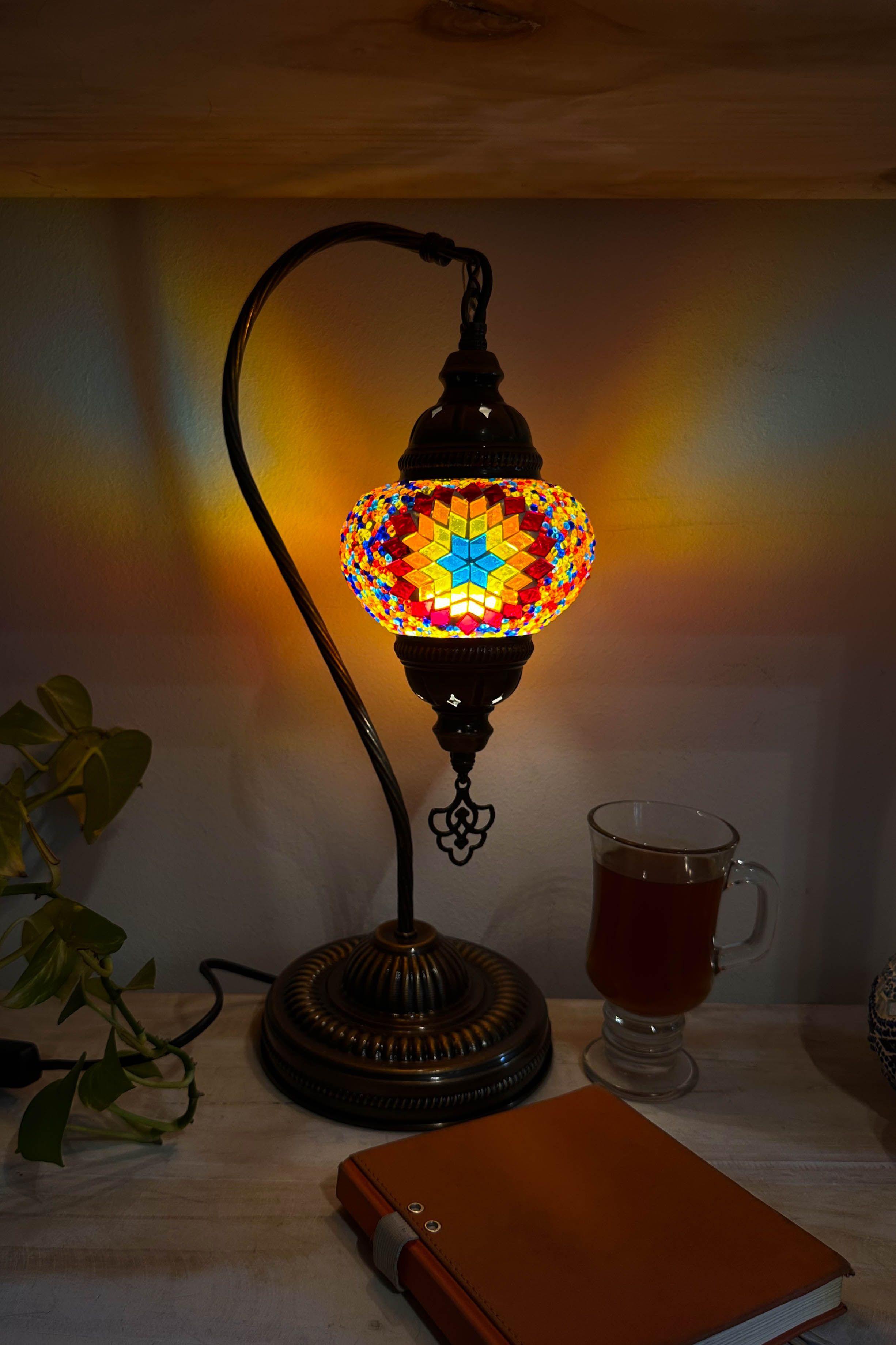 Lámpara turca cisne S hajima multicolor-4