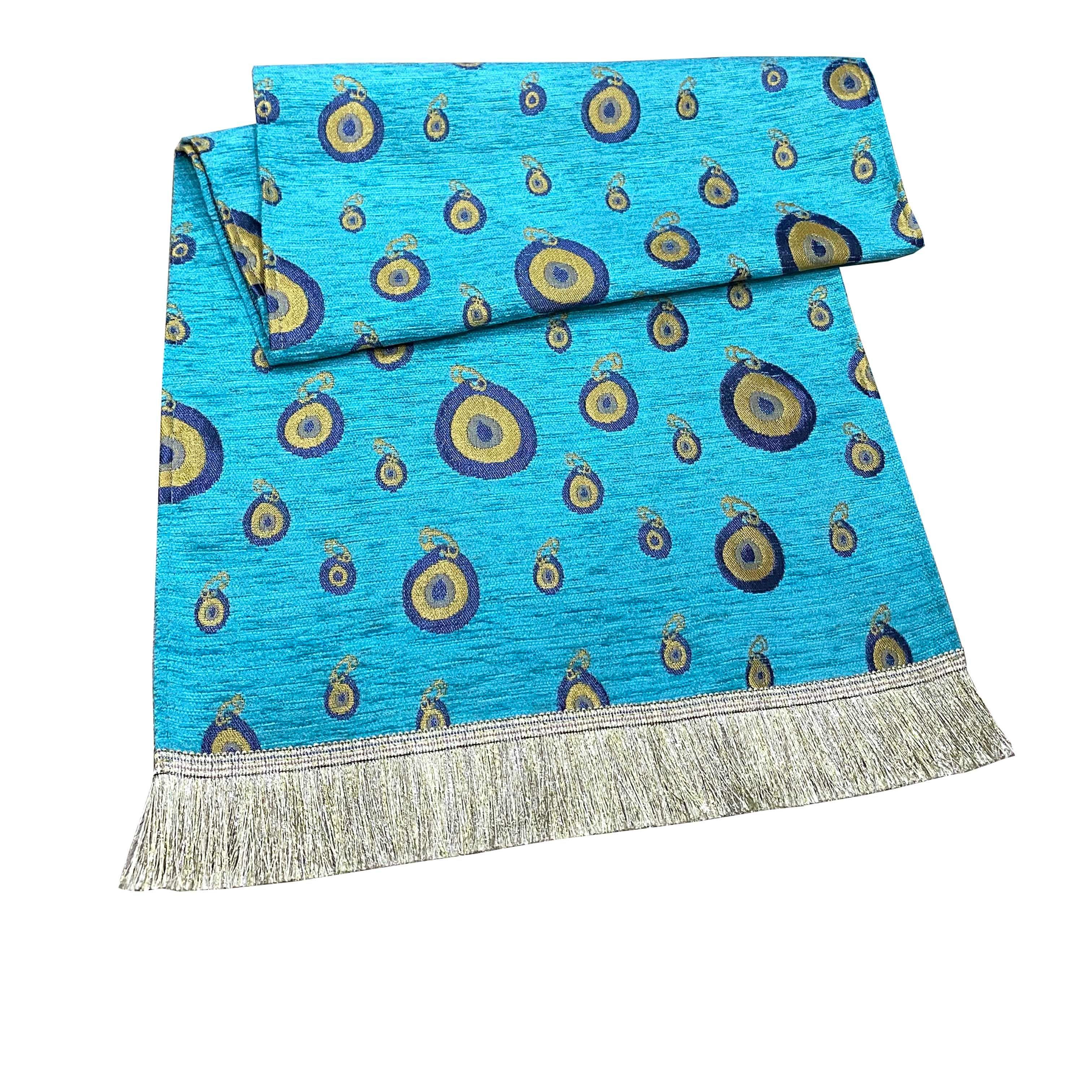 Camino de mesa 1,40 m Nazar turquesa-0