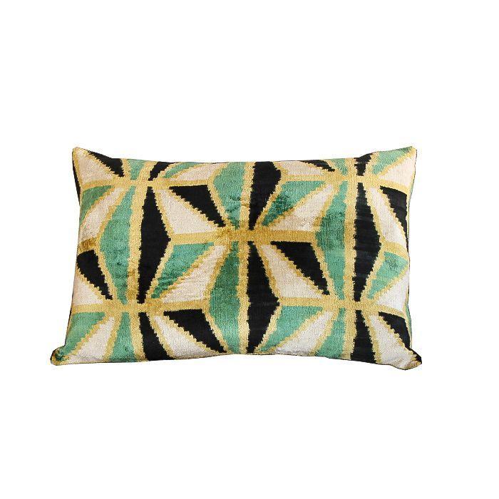 Cojín de terciopelo de seda 60x40 cms Musa-0