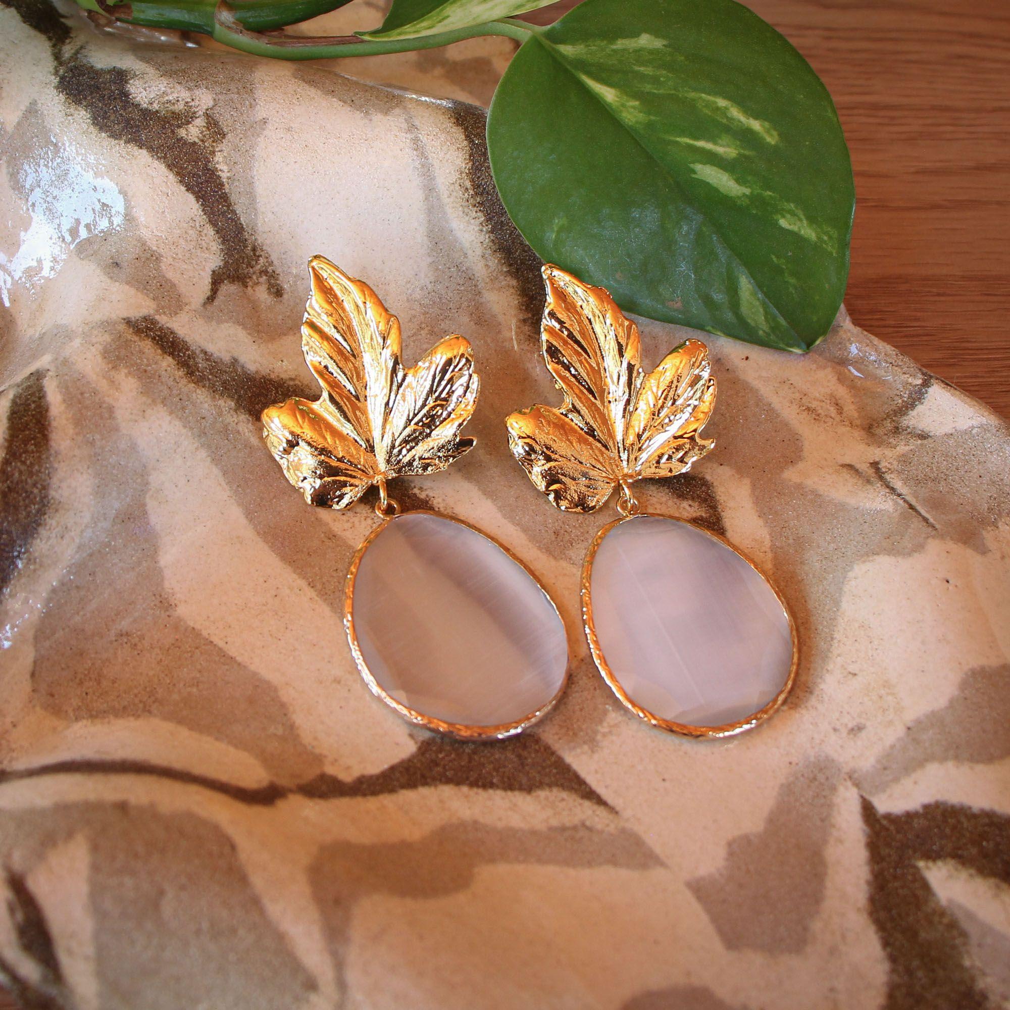 Aros Arce Blancos XL - Baño de oro 22k-3