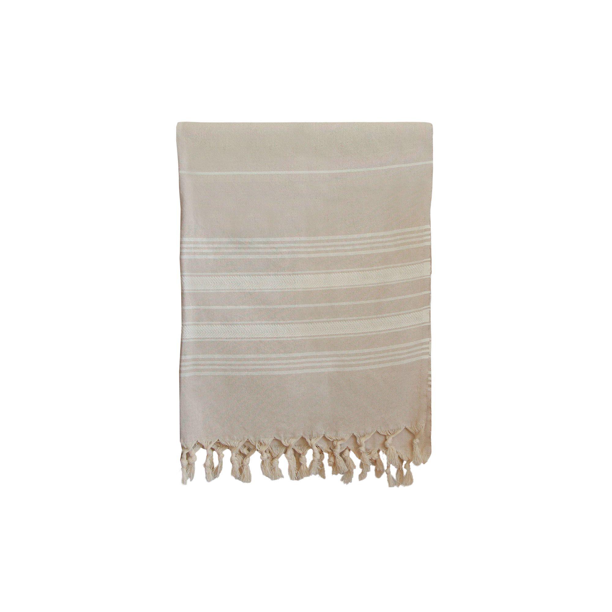 Toalla Turca Kalkan beige 1 x 1,80 m-0