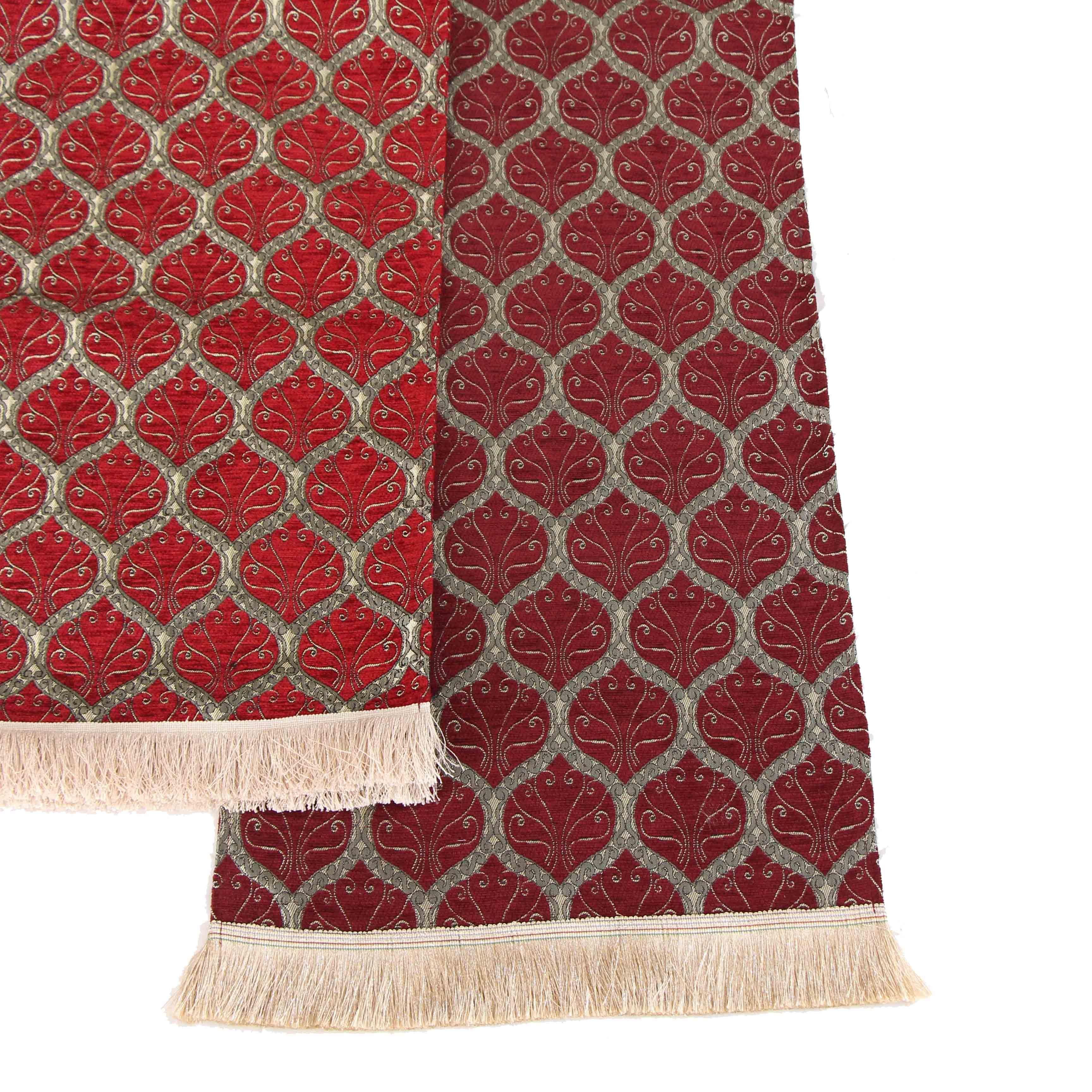 Camino de mesa 1,40 m filigrana burdeo-1