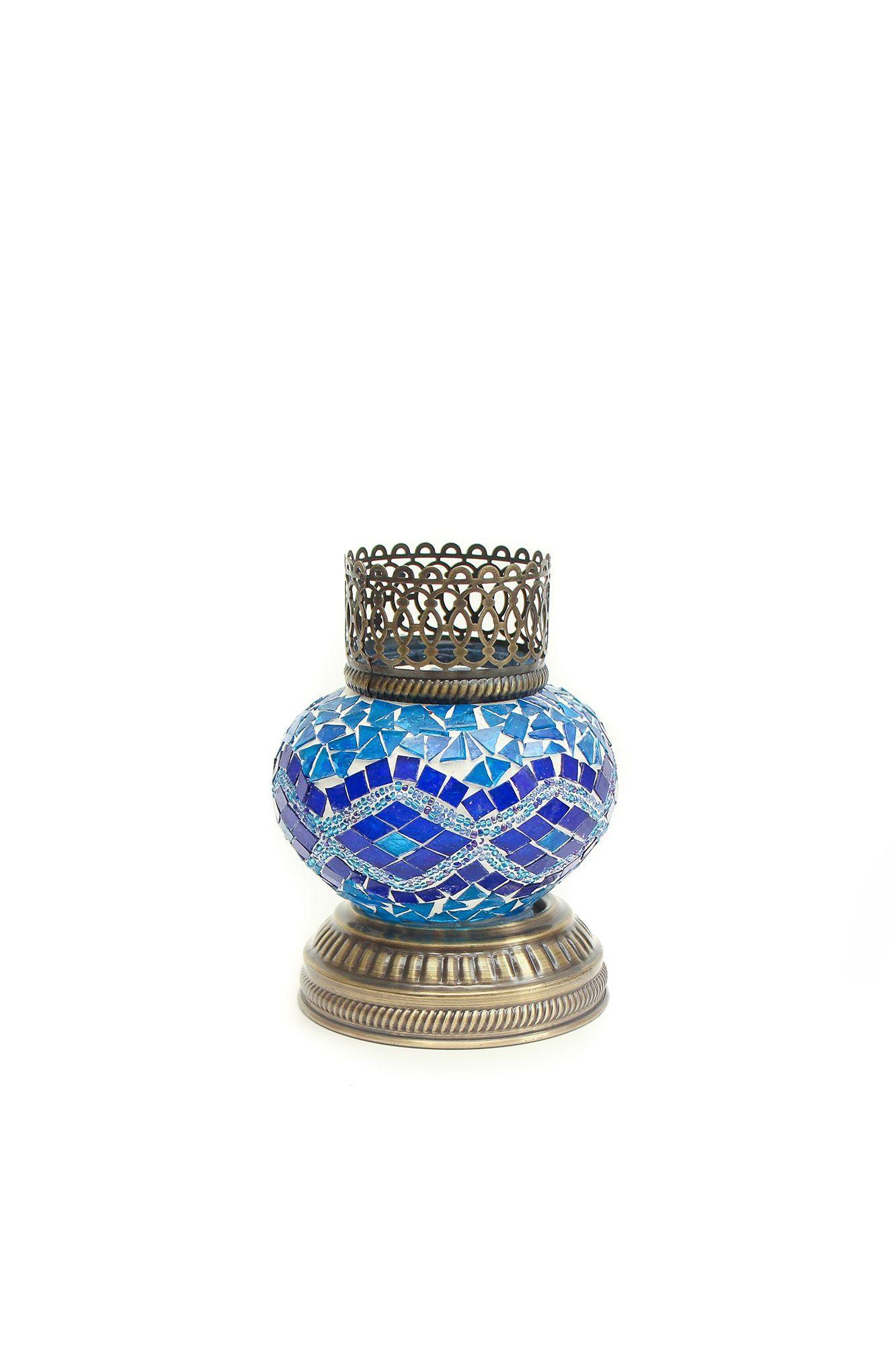 Portavela M Eskenar azul y turquesa-0