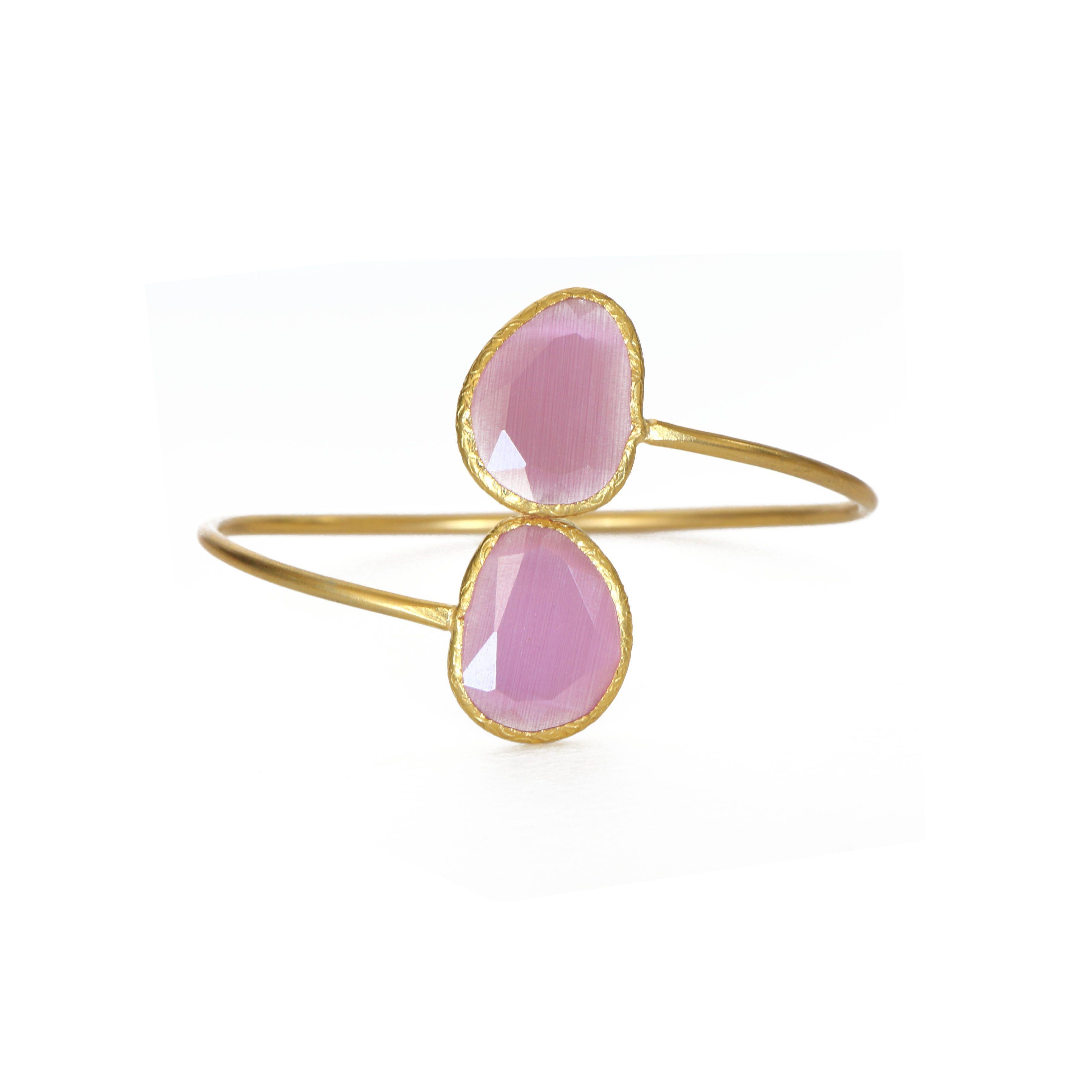 Pulsera Cat Eye Rosada-0
