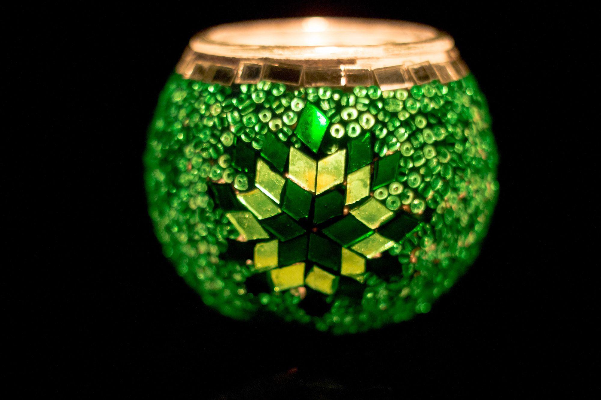 Portavela simple Najima verde-2