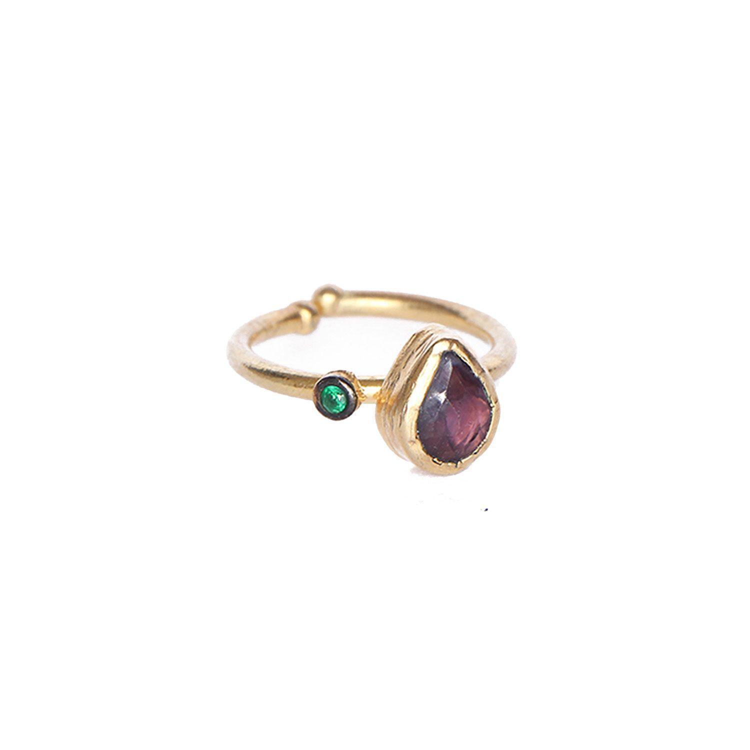 Anillo ajustable turco Raido amatista-0