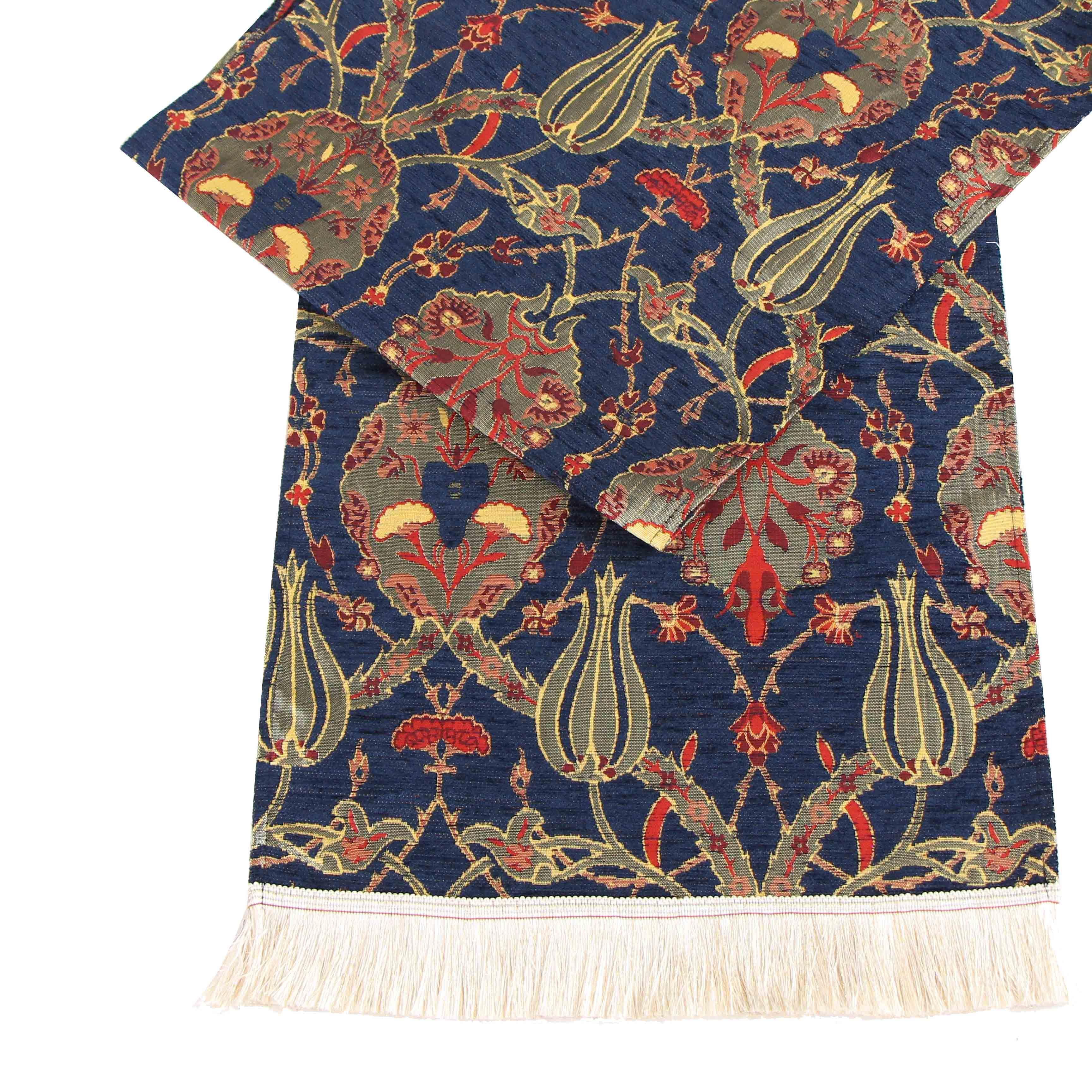 Camino de mesa 1 m jardín azul oscuro-0