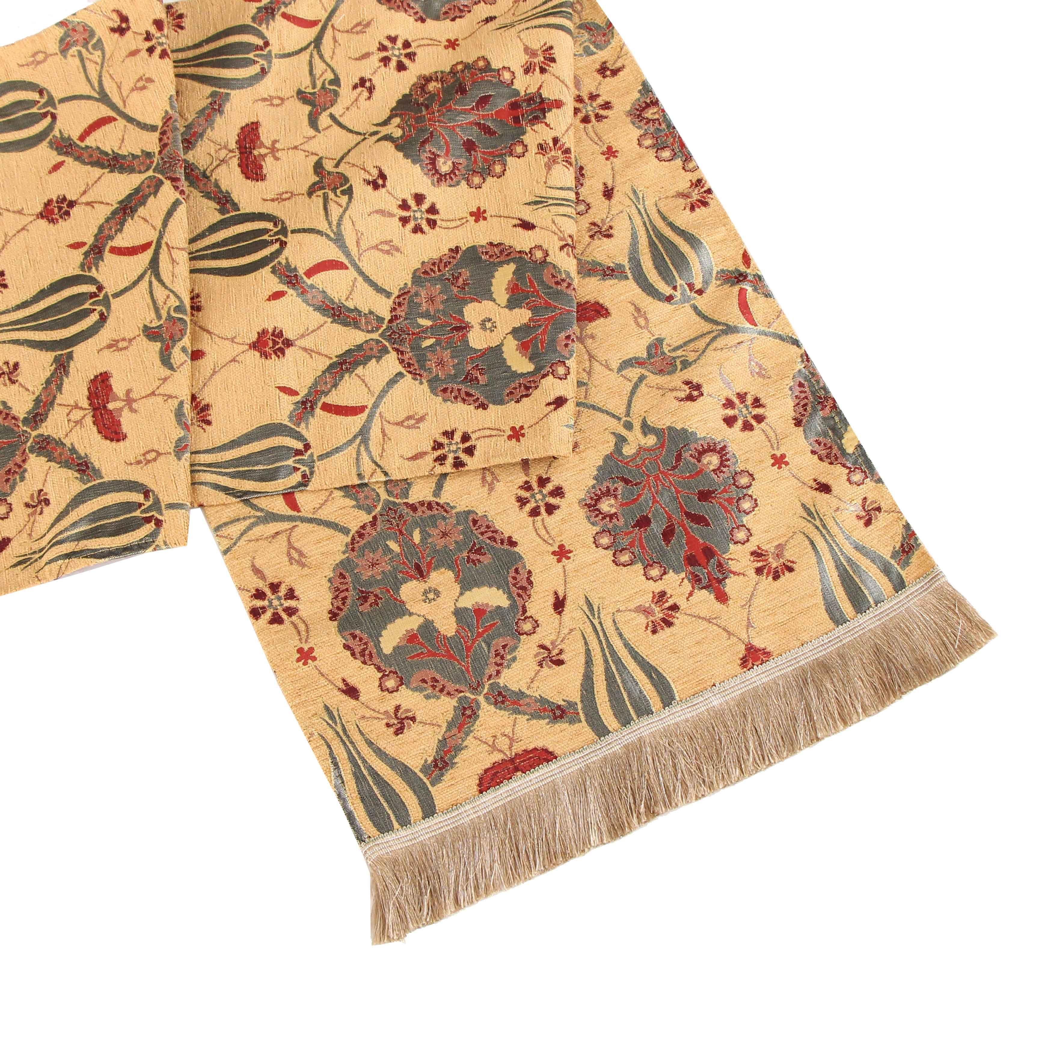 Camino de mesa 1,40 m jardín café claro-0