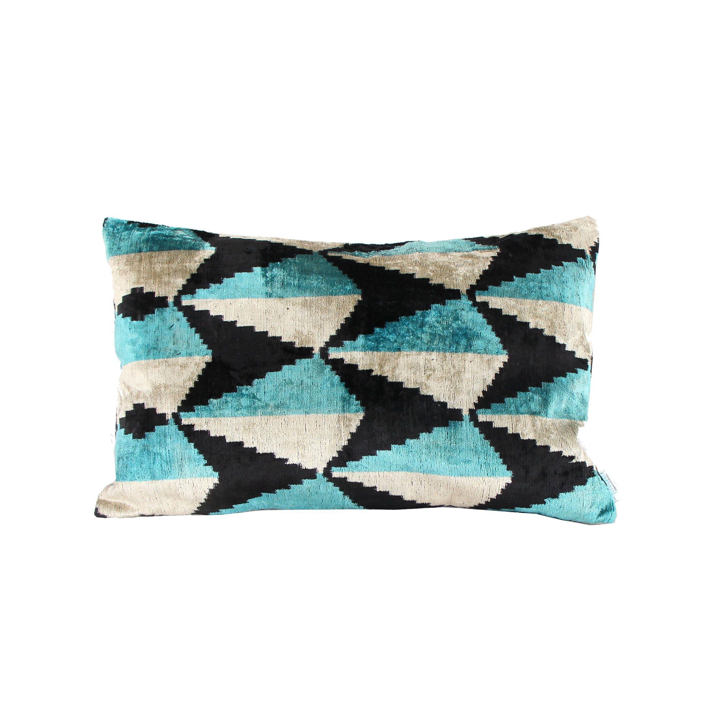 Cojín de terciopelo de seda 60x40 cms Lubna-0