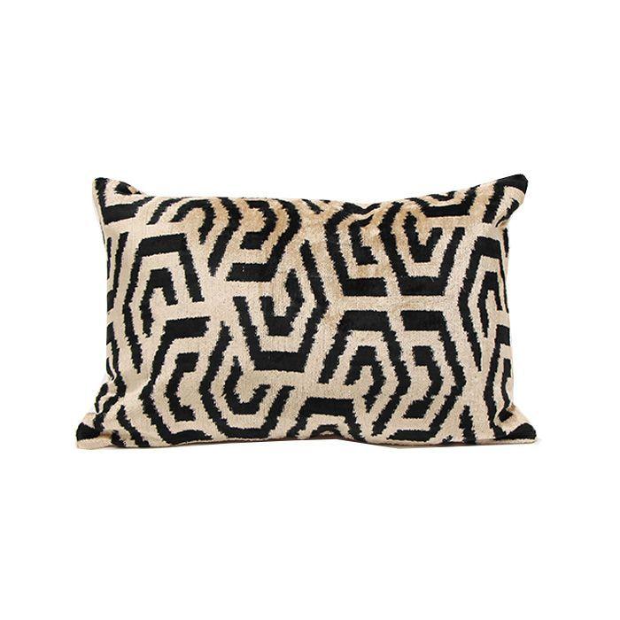 Cojín de terciopelo de seda 60x40 cms Kaplan-0