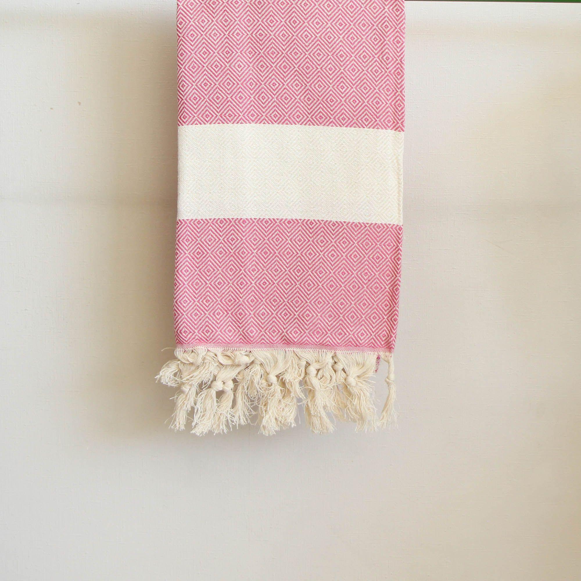 Toalla turca Mármara Fucsia 1 x 1,75 m-1