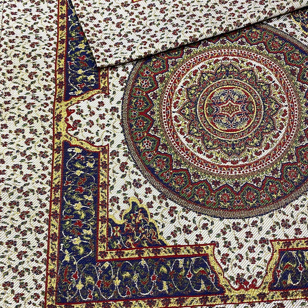 Camino de mesa 2 m Iznik azul y beige-1