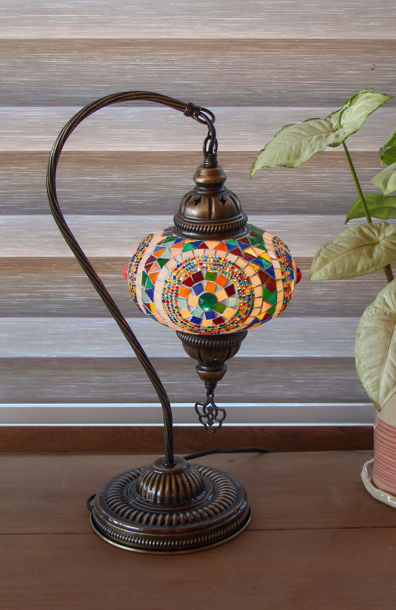 Lámpara turca cisne M Portal multicolor + ampolleta-3