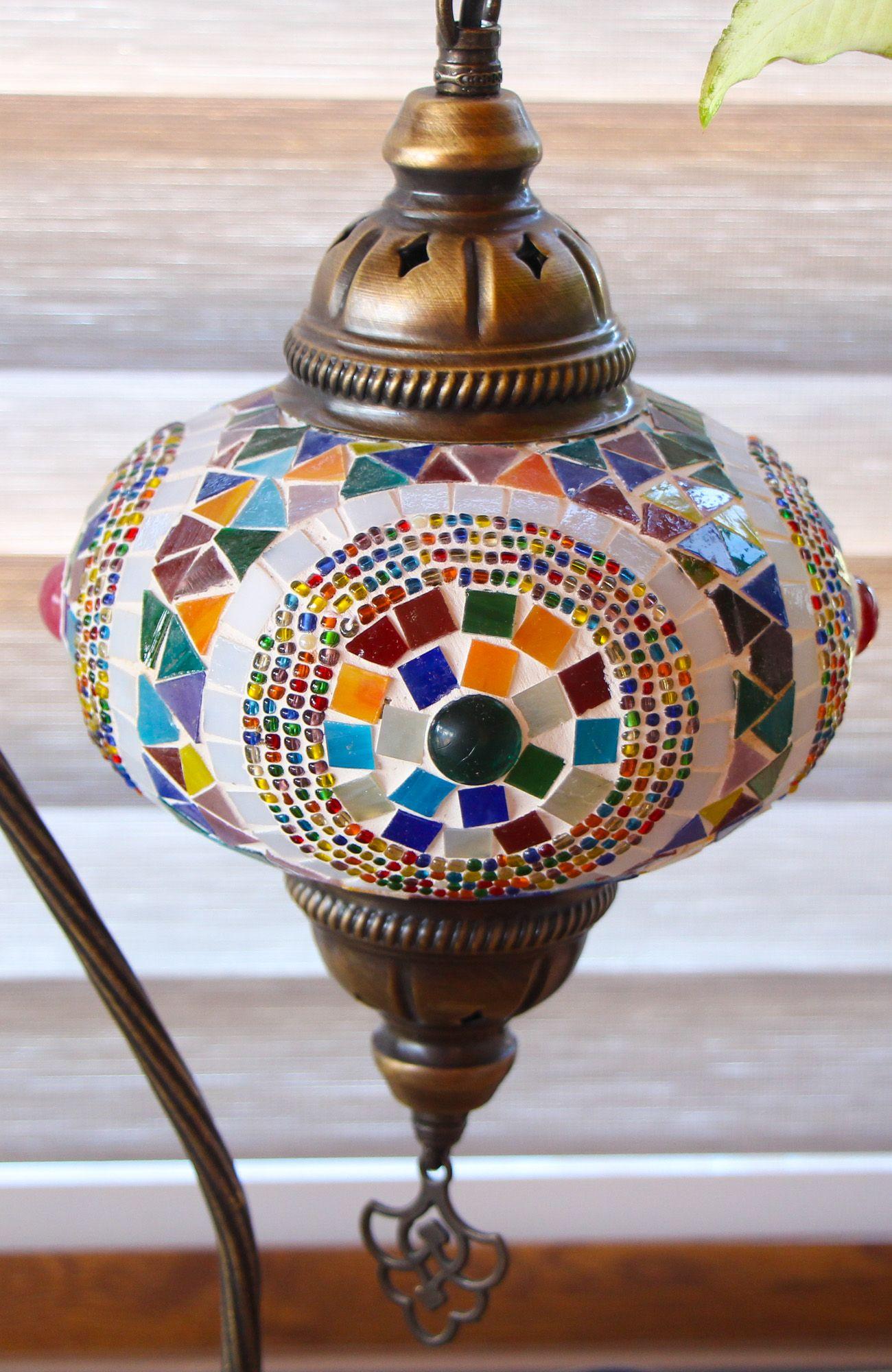 Lámpara turca cisne M Portal multicolor + ampolleta-4