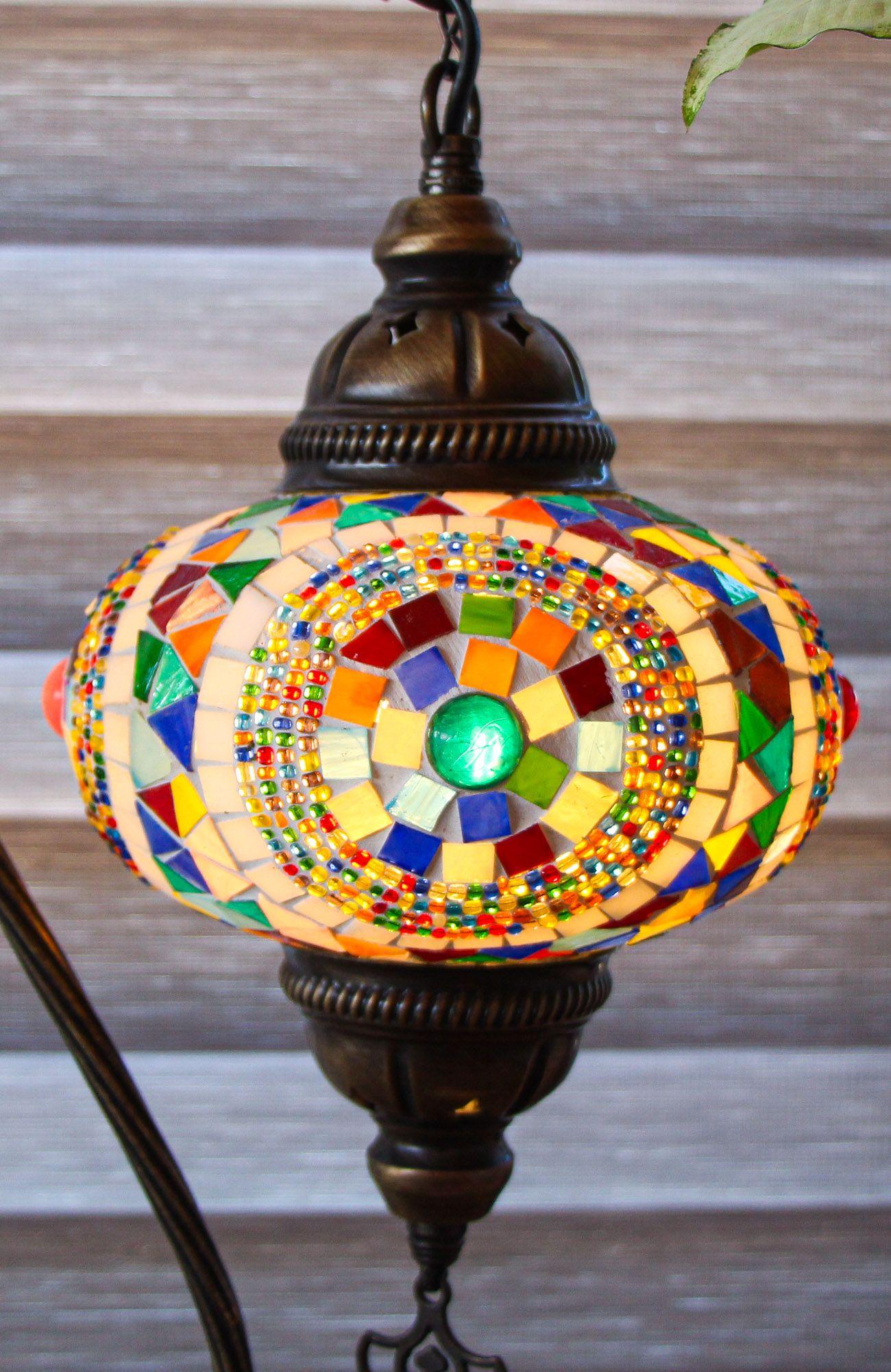 Lámpara turca cisne M Portal multicolor + ampolleta-5