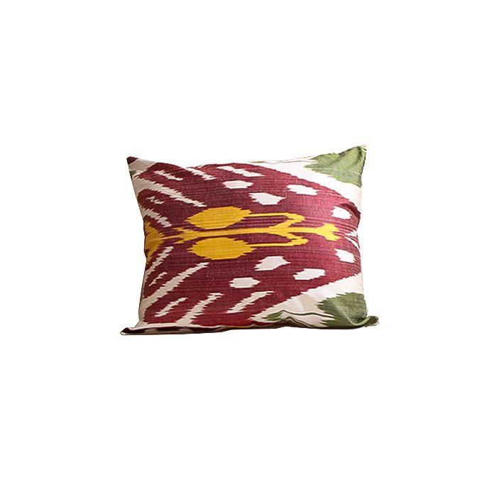 Cojín Ikat de seda 50x40 cms Teide-0