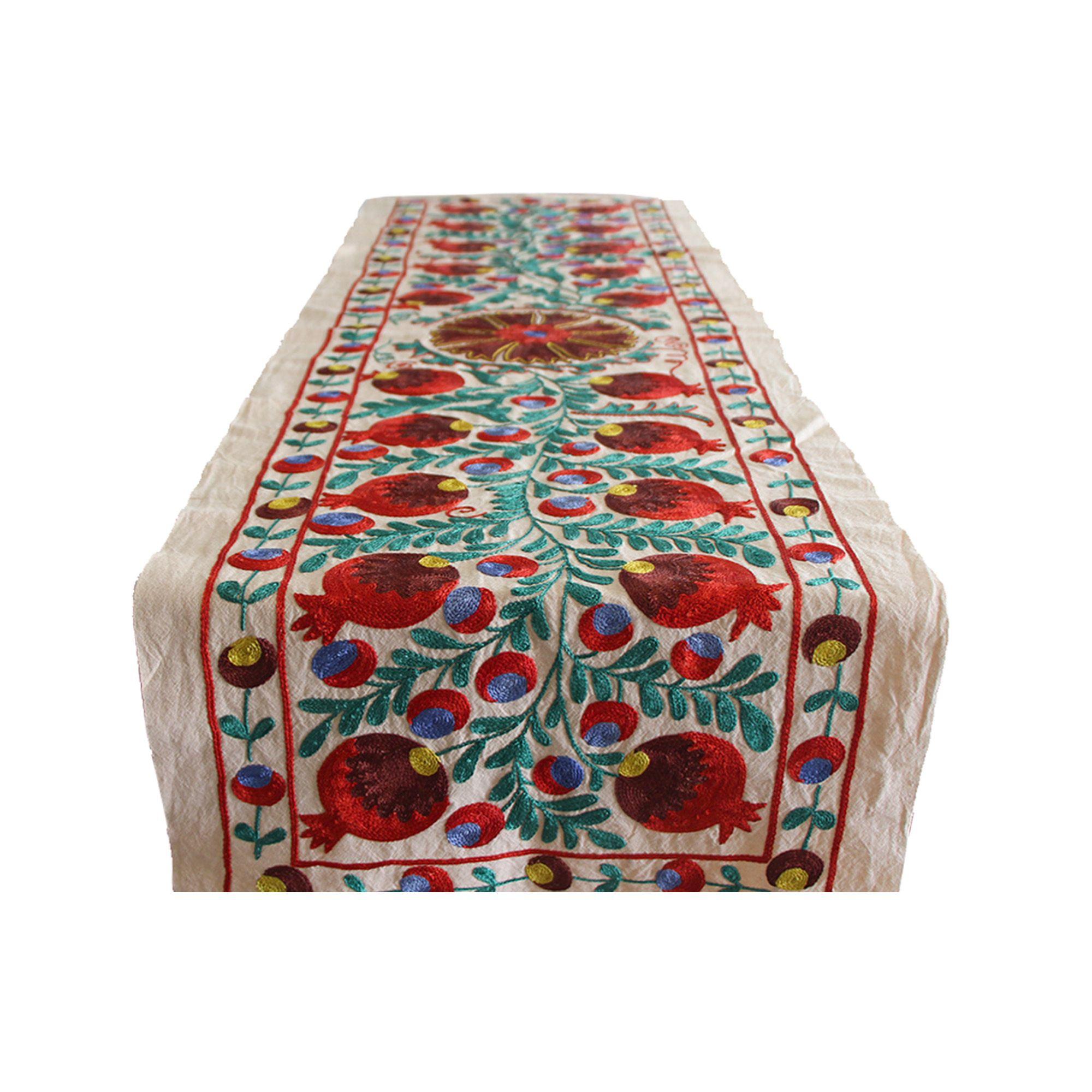 Camino De Mesa Bordado Suzani Chor Minor 1,78 m-0