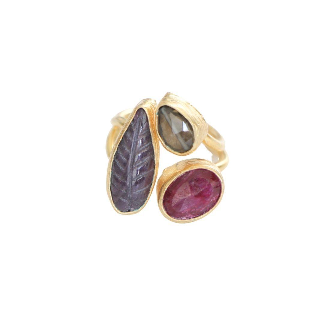 Anillo ajustable trilogía otomana 36-0