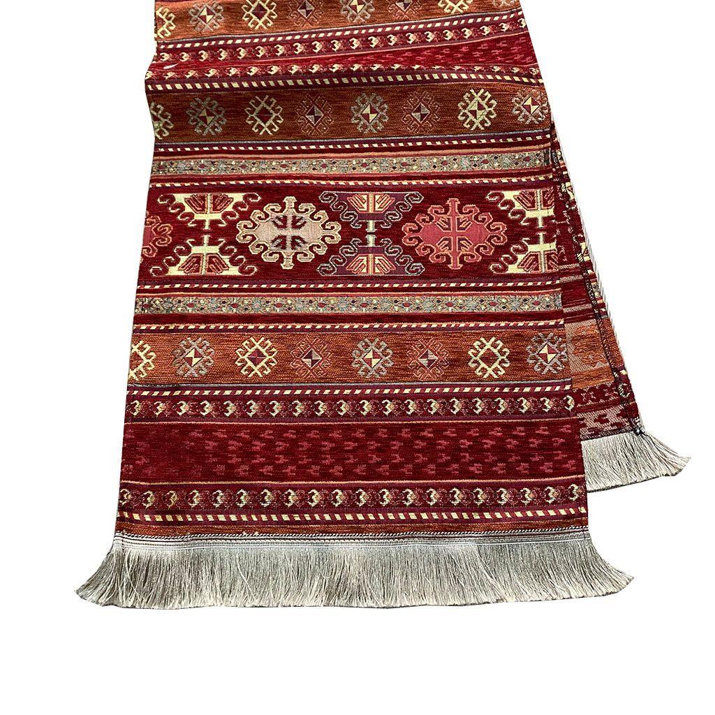 Camino de mesa 1,40 m kilim rojo Anatolia-0